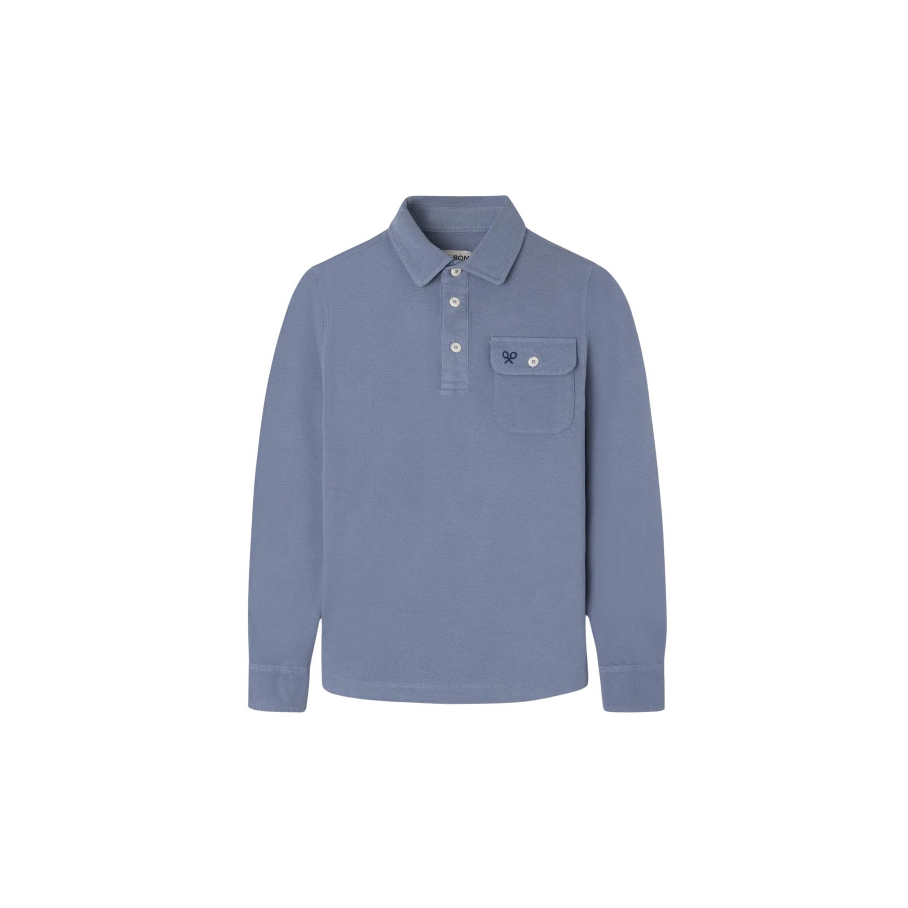 8447340233095 - Langarm-Poloshirt mit Tasche für Kinder Silbon