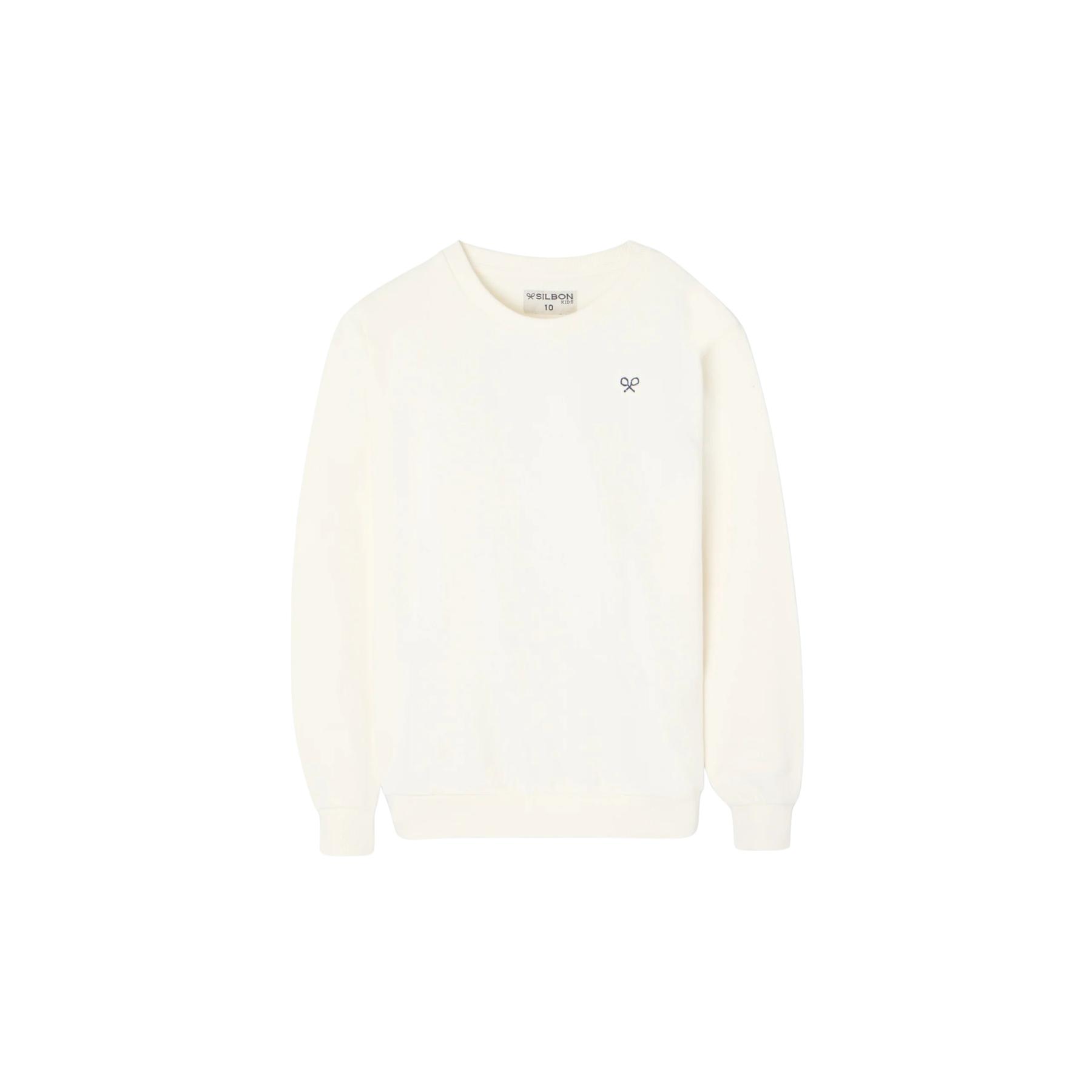 8447340180283 - Kinder Sweatshirt mit Aufdruck Believe auf dem Rücken Silbon