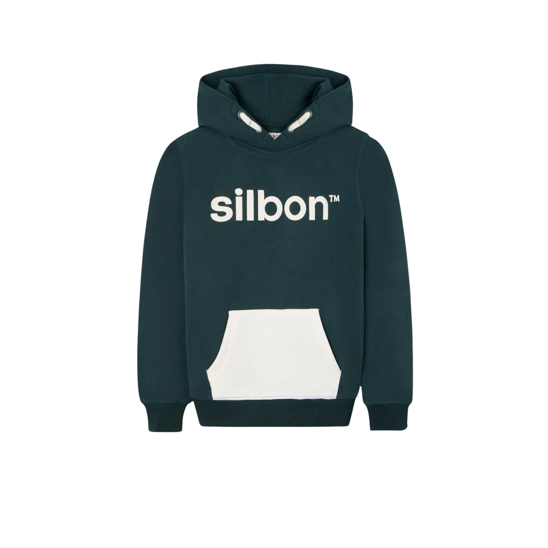 8447340208369 - Kinder Kapuzenpullover mit Kängurutasche Silbon