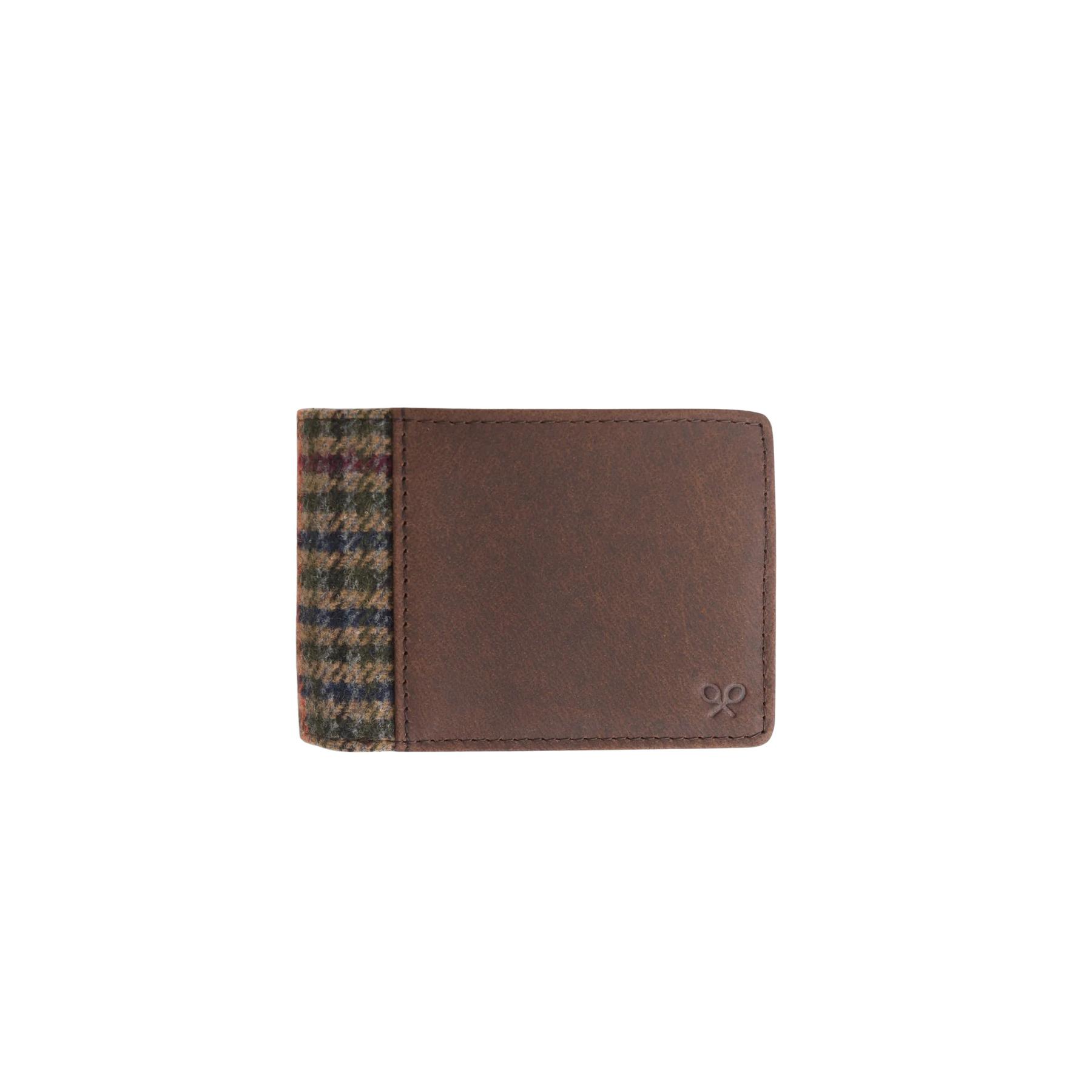 8447340201681 - Lederportemonnaie mit kariertem Muster Silbon