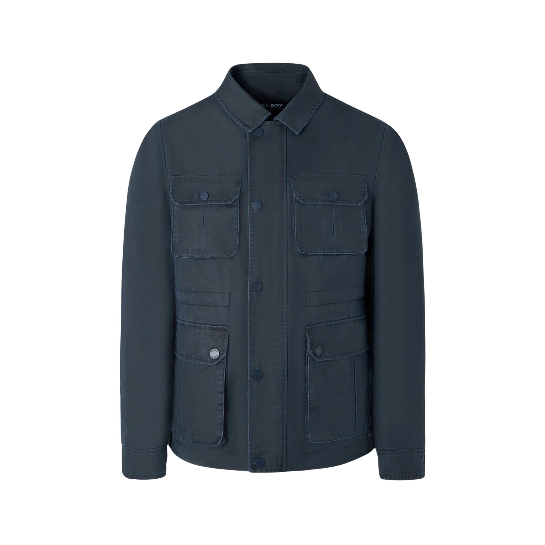 8447340165280 - Jacke mit klassischem Kragen und vier Taschen Silbon