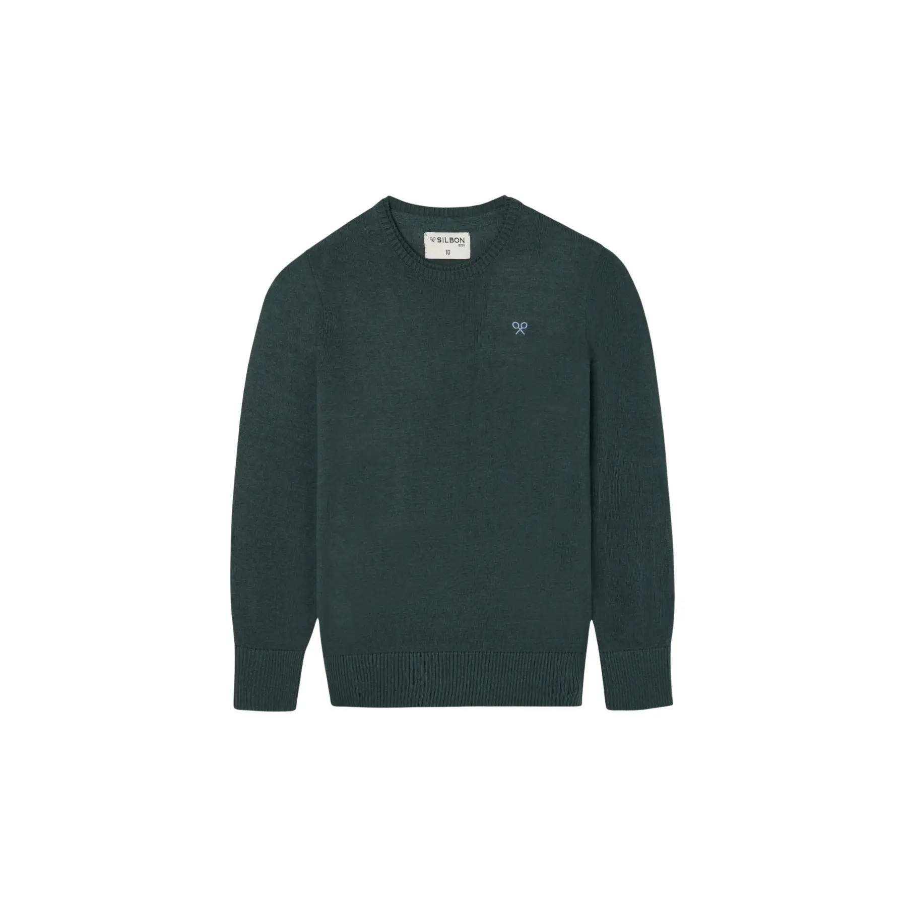 8447340180573 - Kinder Rundhals Pulli aus Baumwollmischung Silbon