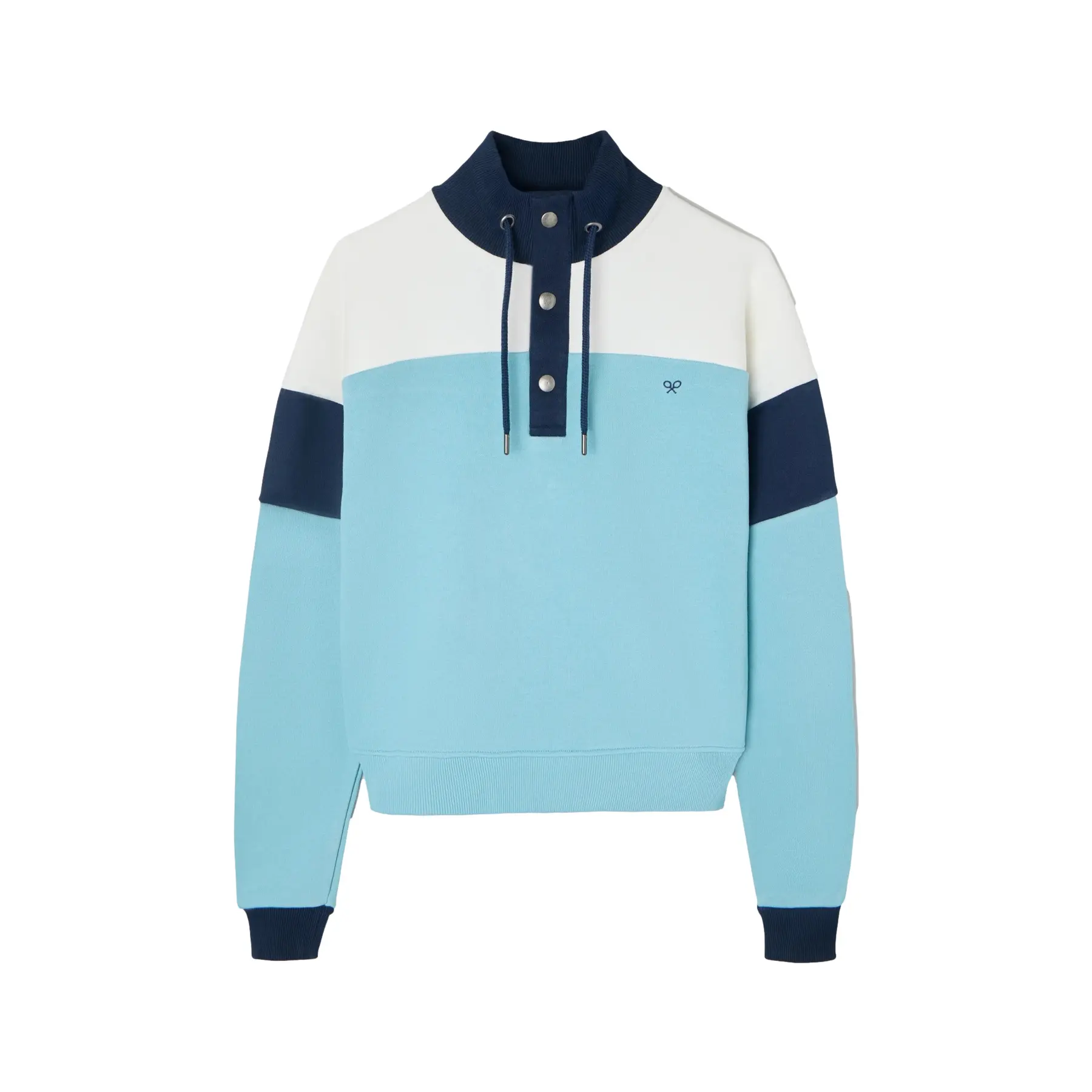 8447340140768 - Damenpullover mit Knopfkragen Silbon