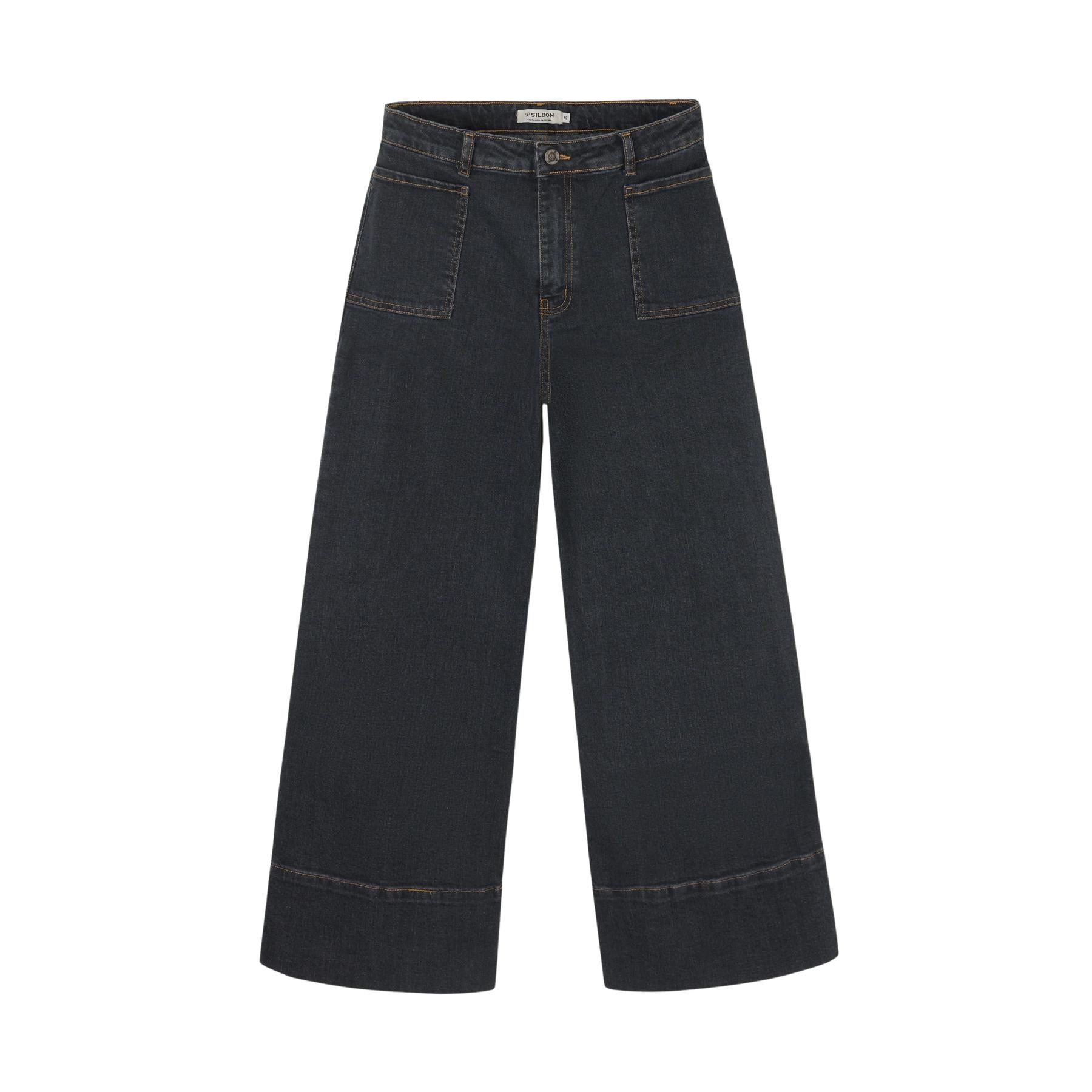 8447340142649 - Damen Jeans in Übergröße aus Denim Silbon