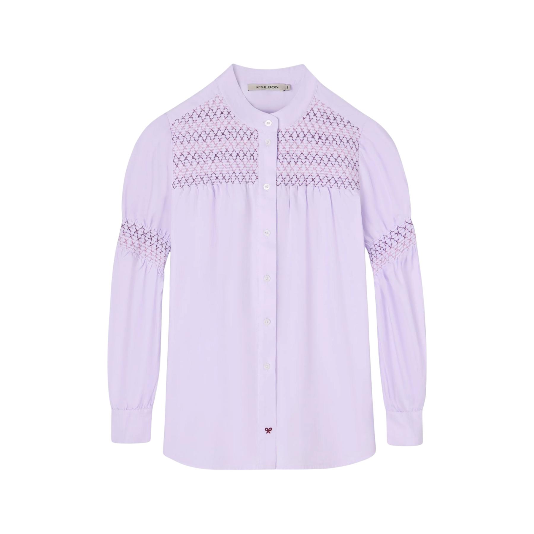 8447340143165 - Bluse gerafft Damen Silbon