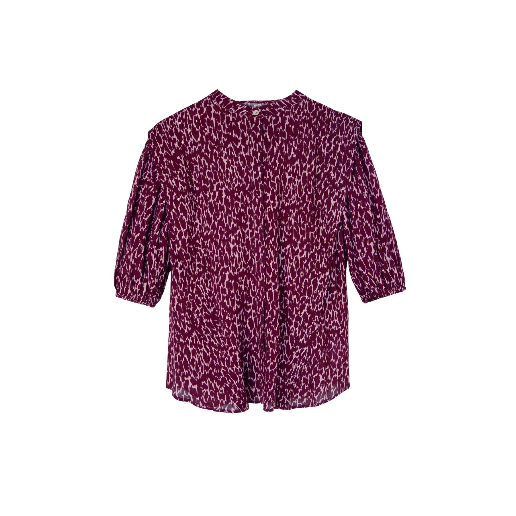 8447340145435 - Chemisier mit Lurex-Druck für Frauen Silbon