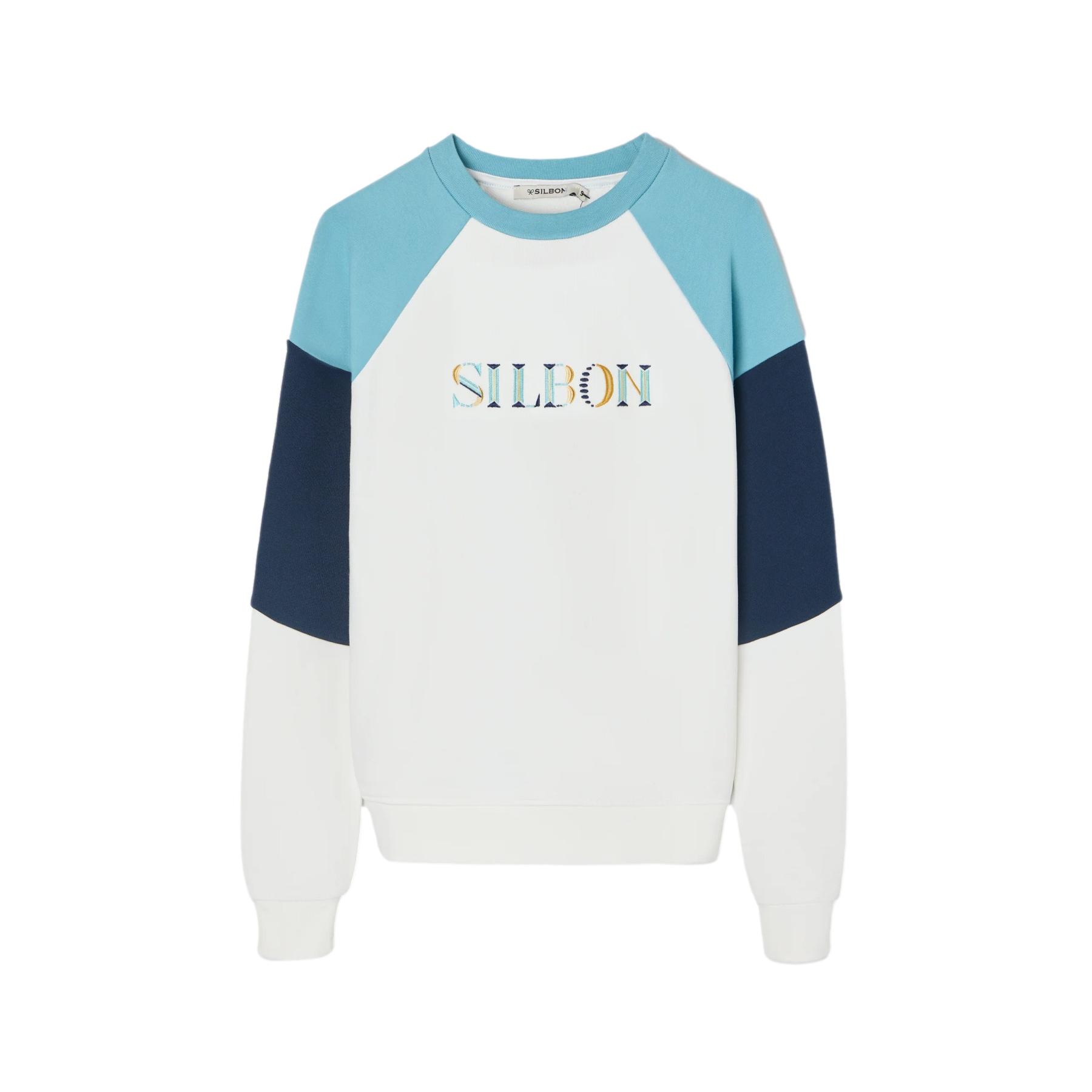 8447340147521 - Bunt bestickter Damen-Sweatshirt Silbon