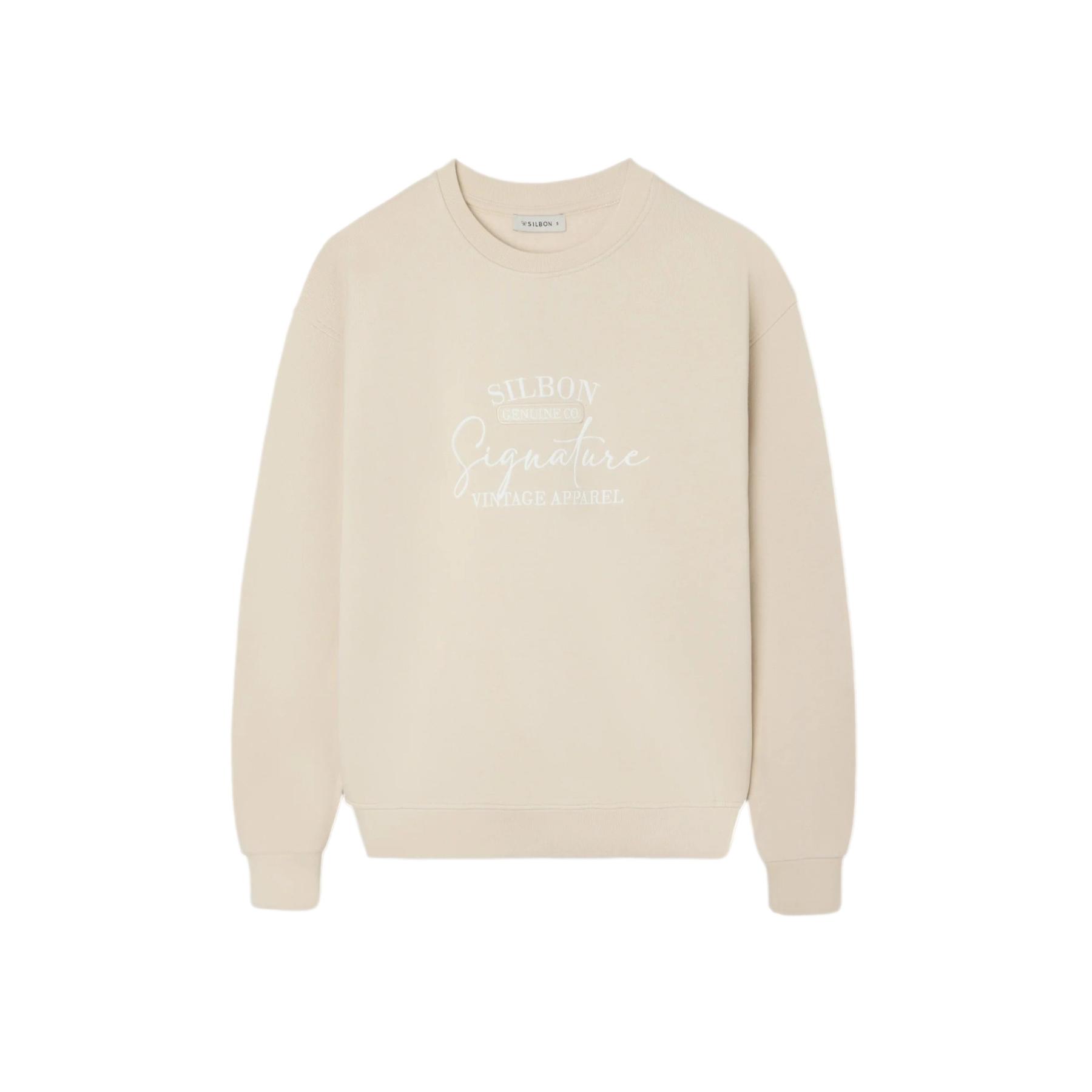 Felpa con stampa firmata donna