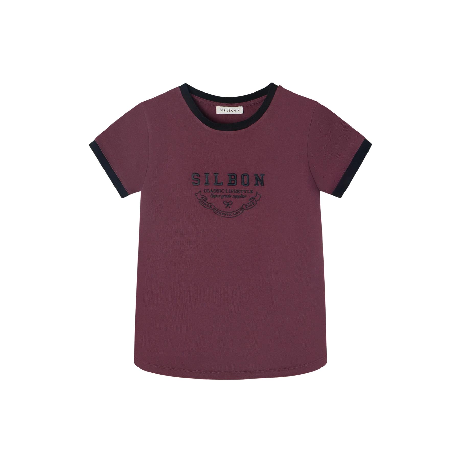 8447340147880 - Herren T-Shirt mit Universitätsdruck Silbon