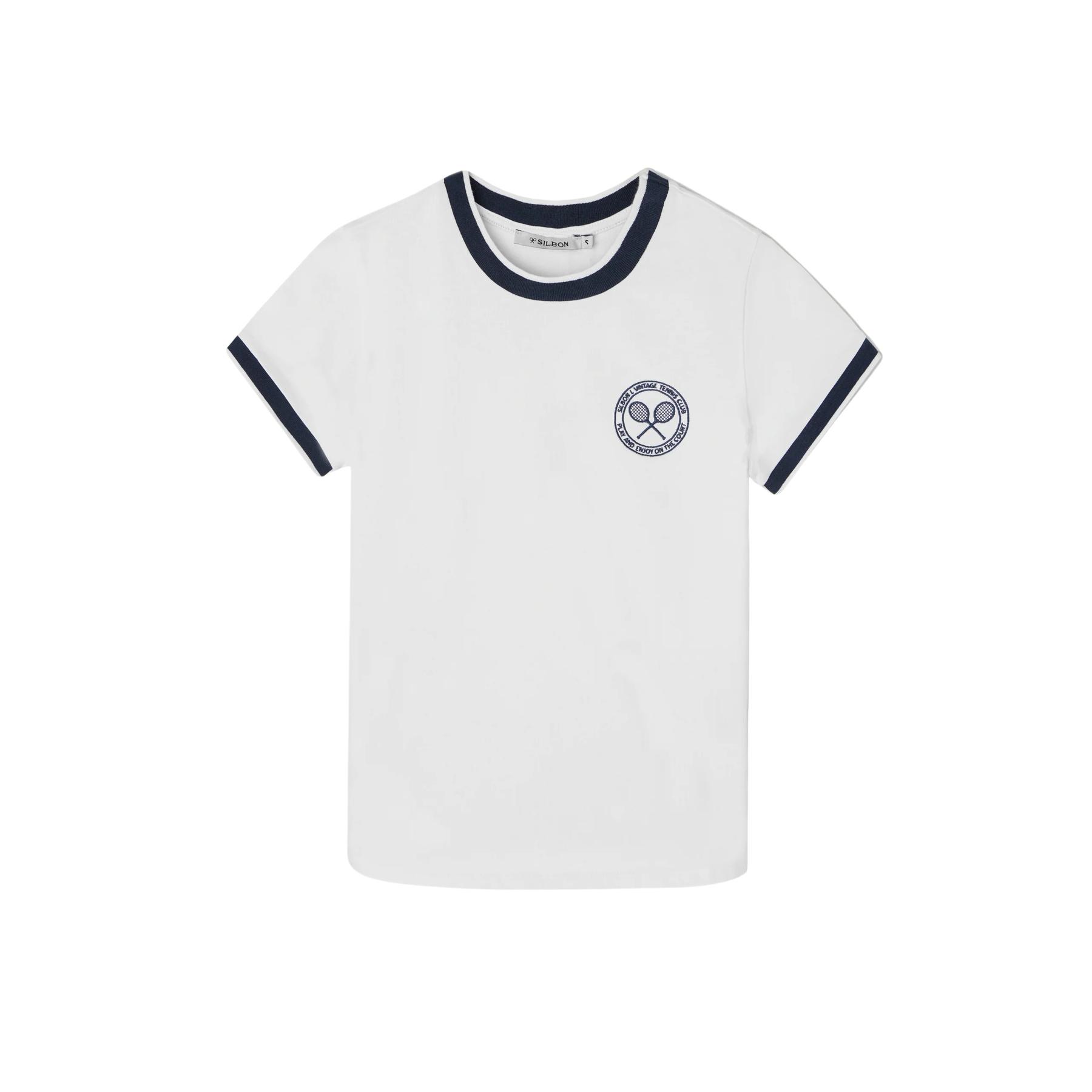 8447340148078 - T-Shirt mit College-Motiv für Frauen Silbon