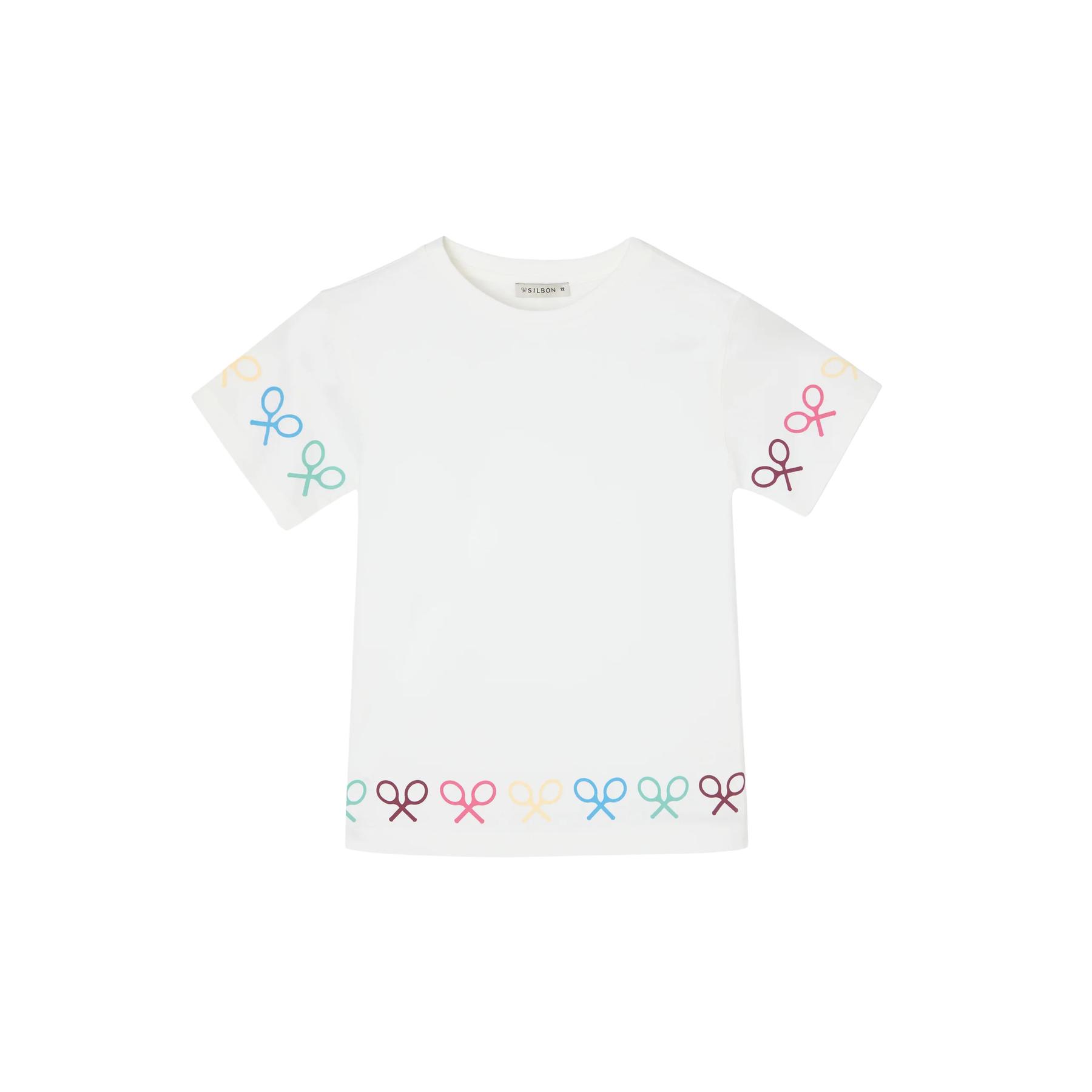 8447340225052 - T-Shirt mit Druck Mädchen Schläger Silbon