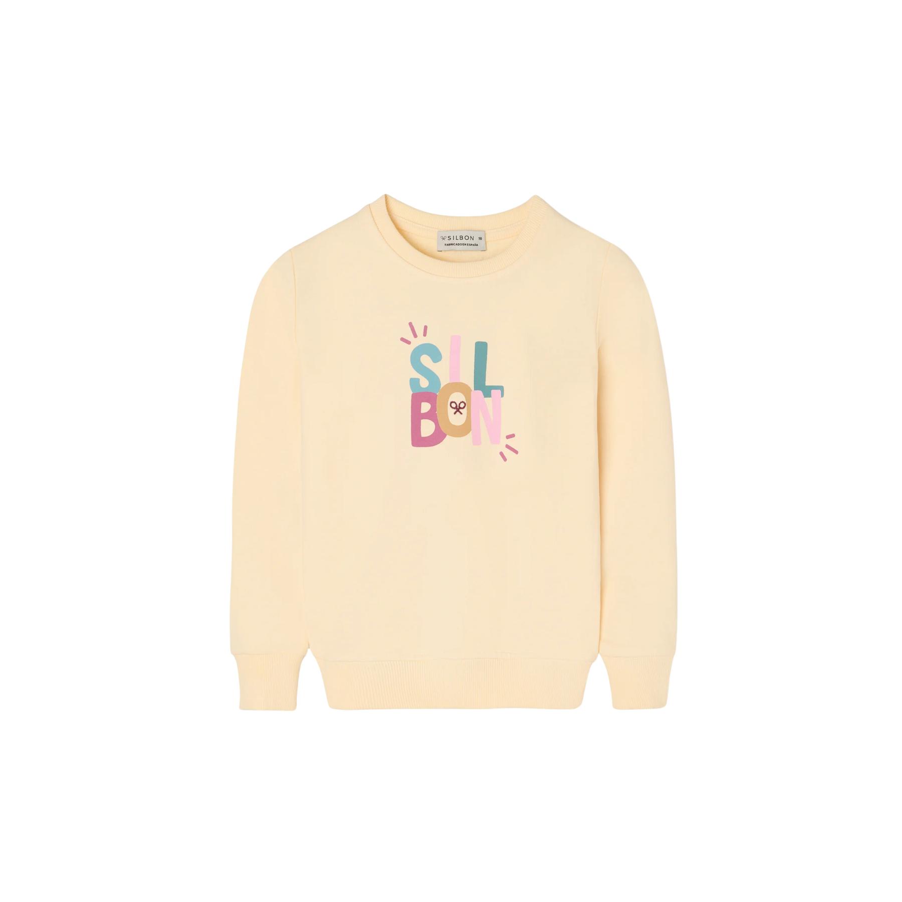 8447340225410 - Bunt bedruckter Sweatshirt für Mädchen Silbon