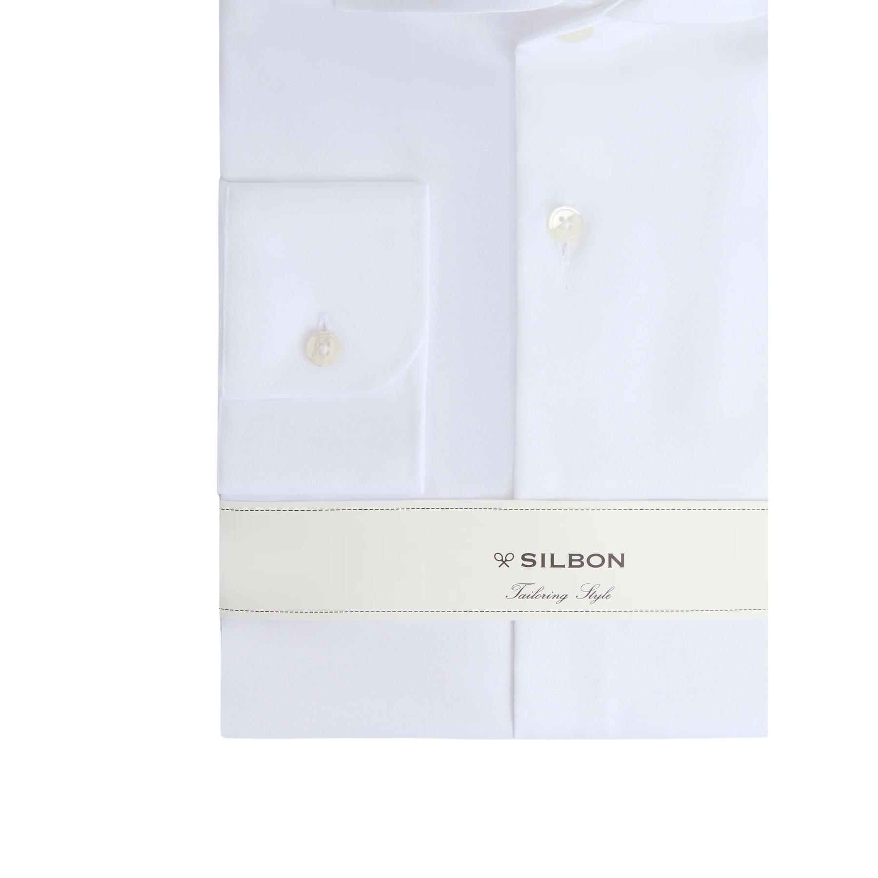 8447340138413 - Langarmhemd mit einfacher Manschette Silbon