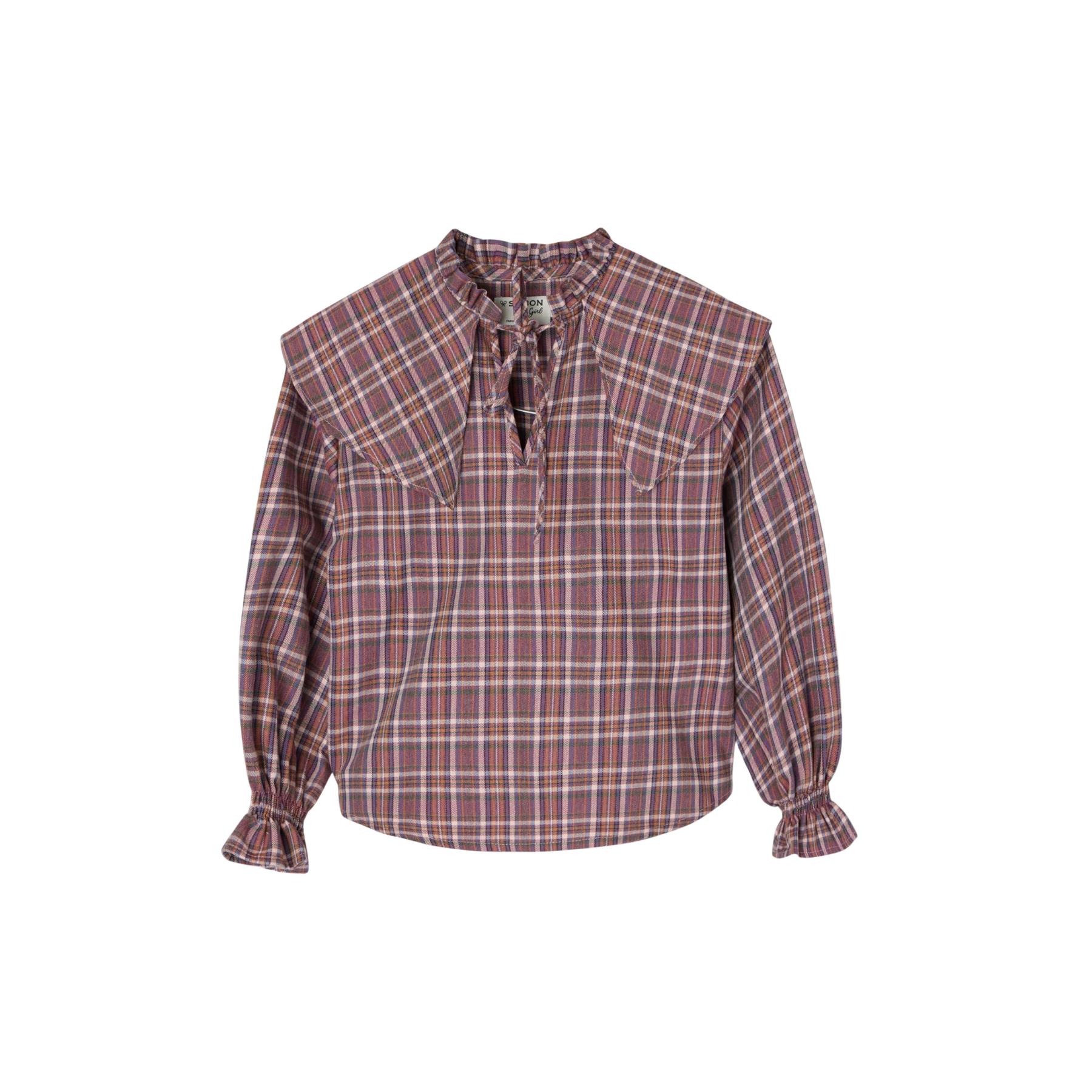 8447340229890 - Mädchen Karobluse Silbon