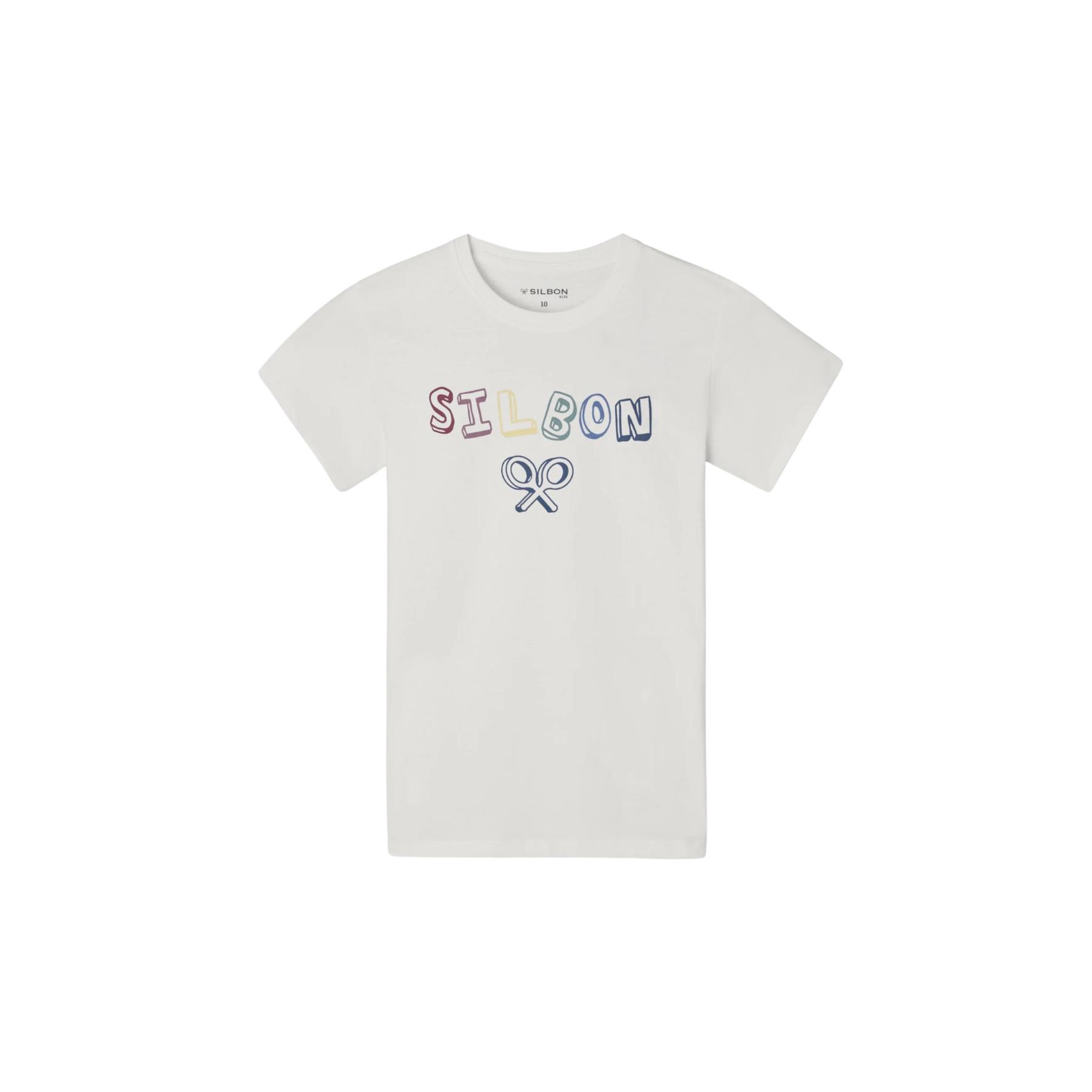 8447340194419 - Buntbedrucktes T-Shirt für Kinder Silbon