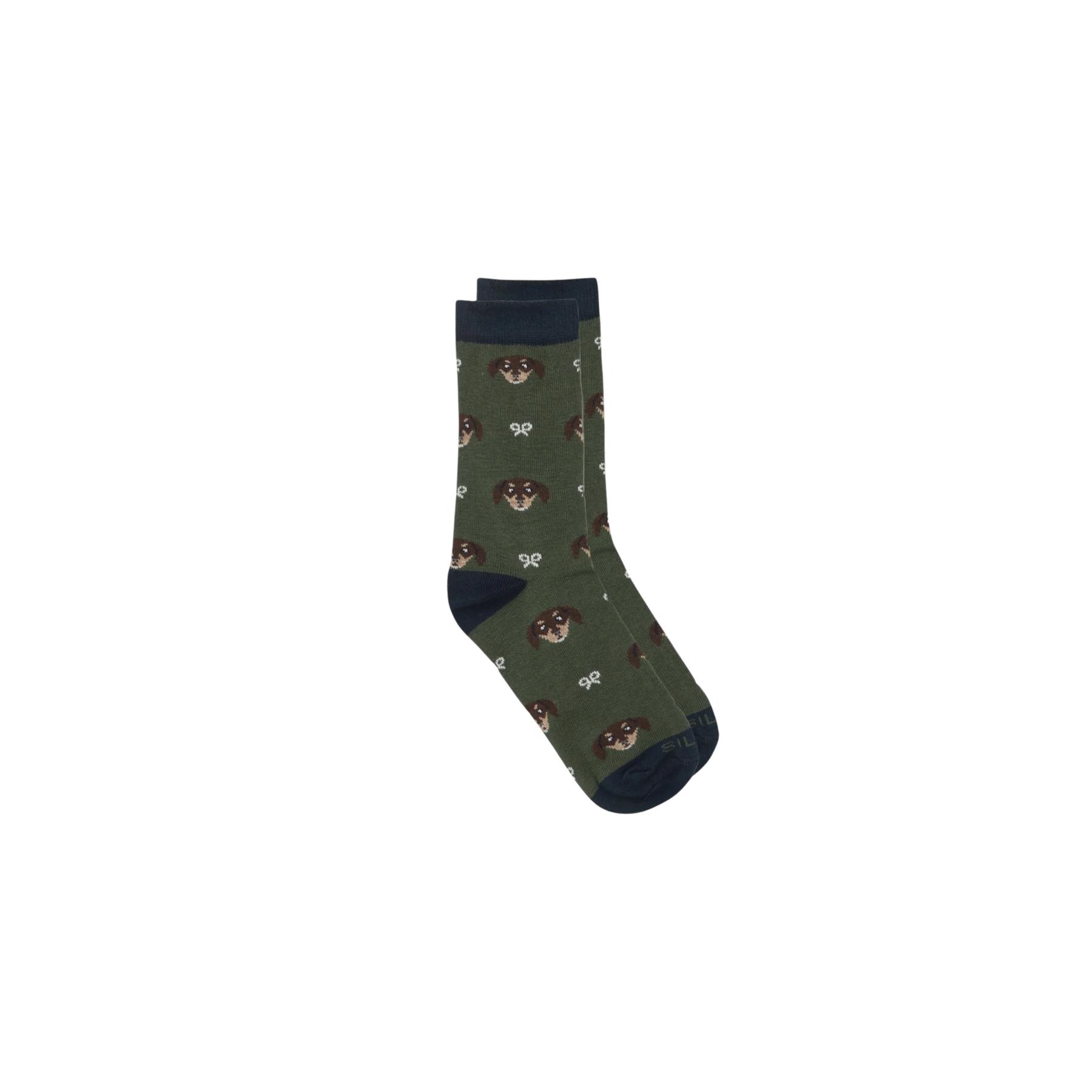 8447340212182 - Socken mit Hundemotiv für Kinder Silbon