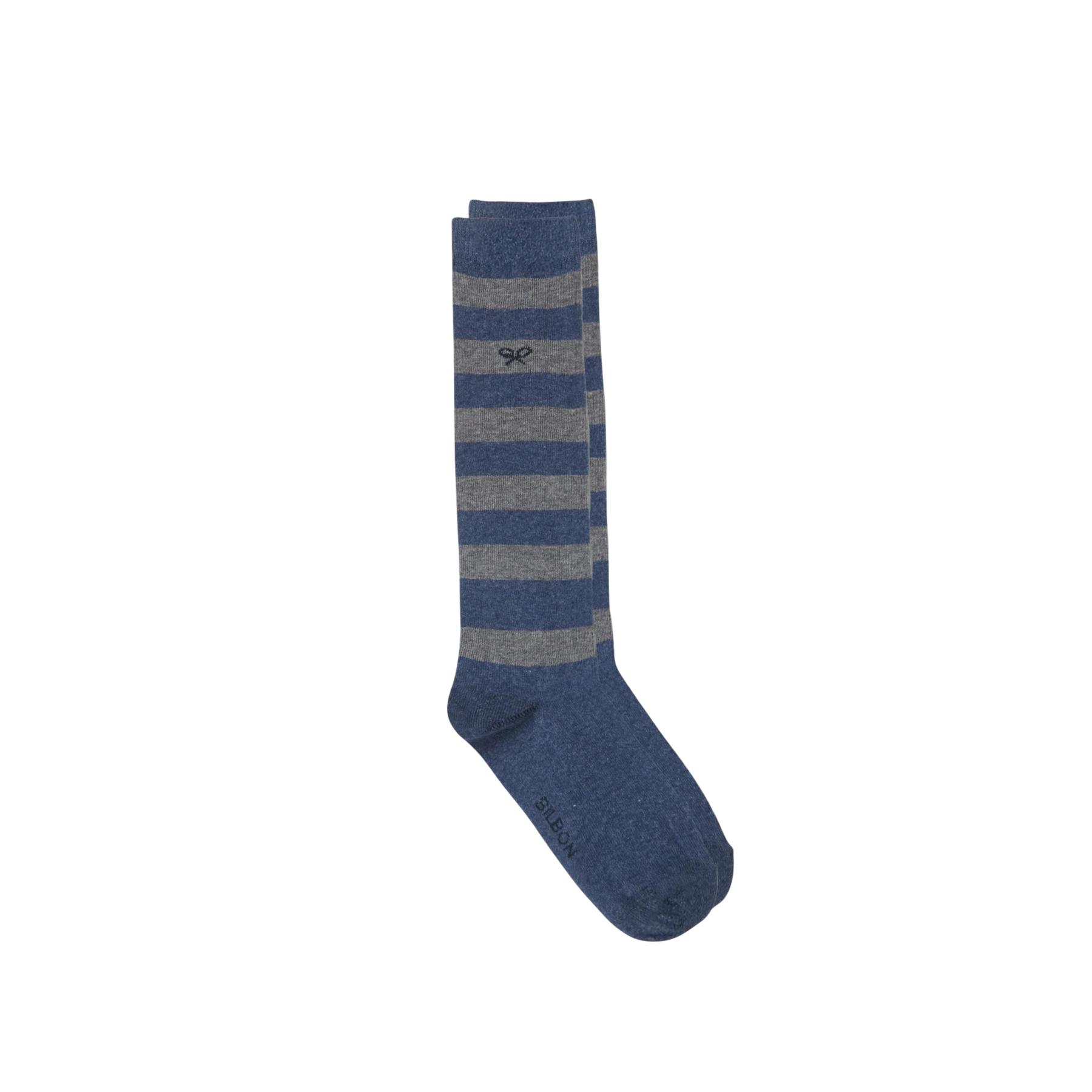 8447340212359 - Gestreifte Kindersocken Silbon