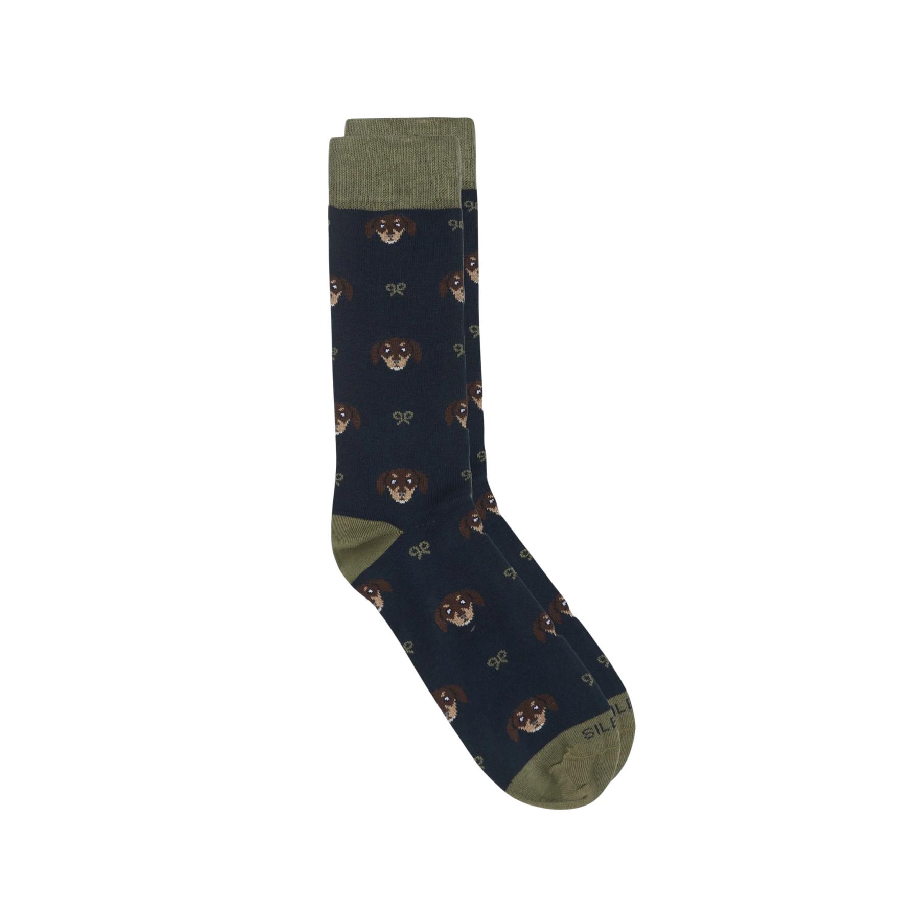 8447340212496 - Socken mit Hundefliesen Silbon