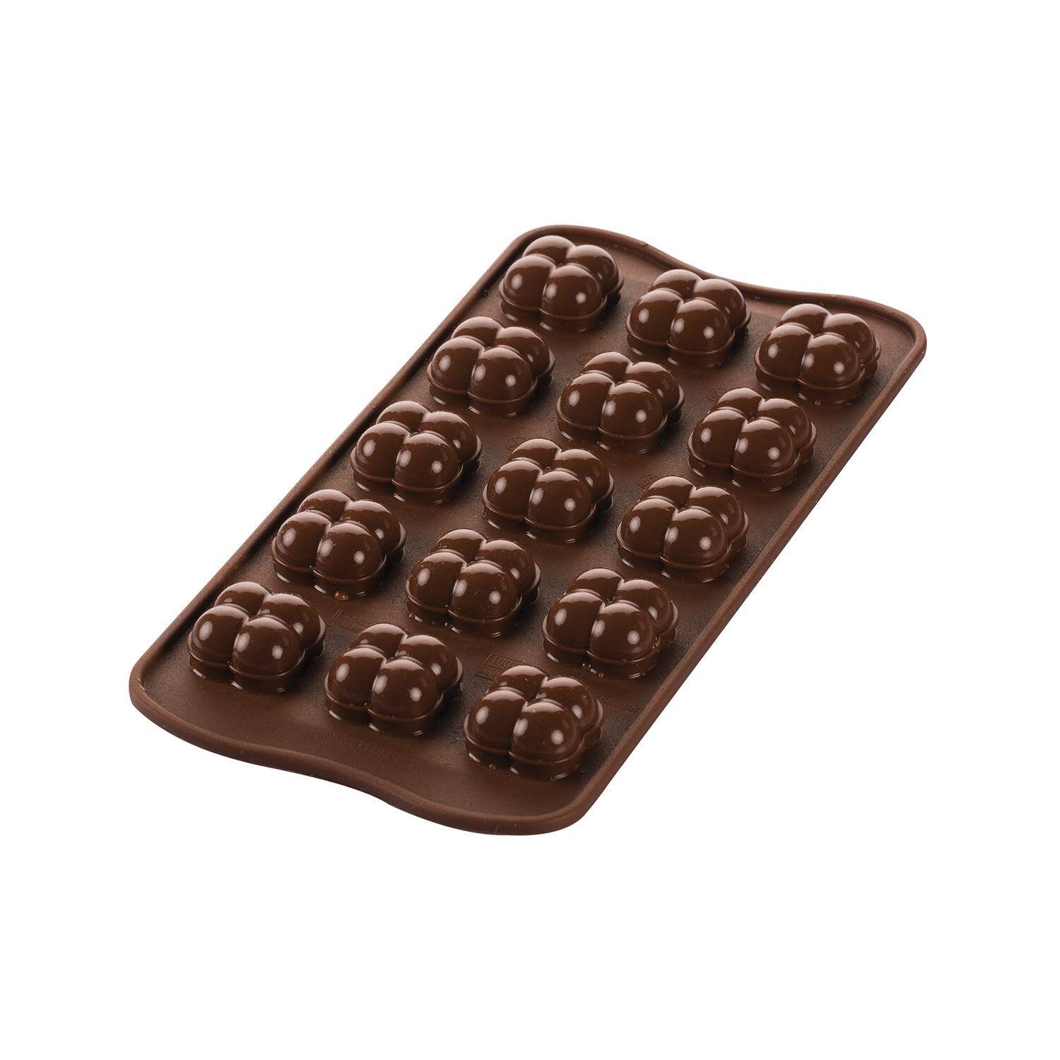 8051085312412 - silikomart Silikon-Pralinenform in Braun - (B)24 x (T)112 cm