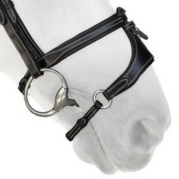 Meilleurs prix pour Muserolle cheval avec X-Nose II Silver Crown