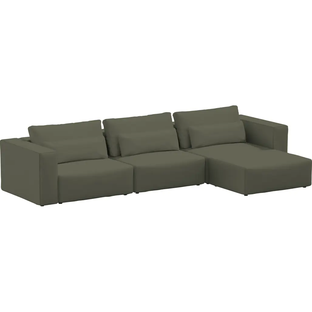 5906112670467 - 3-Sitzer Sofa mit Hocker Ripose