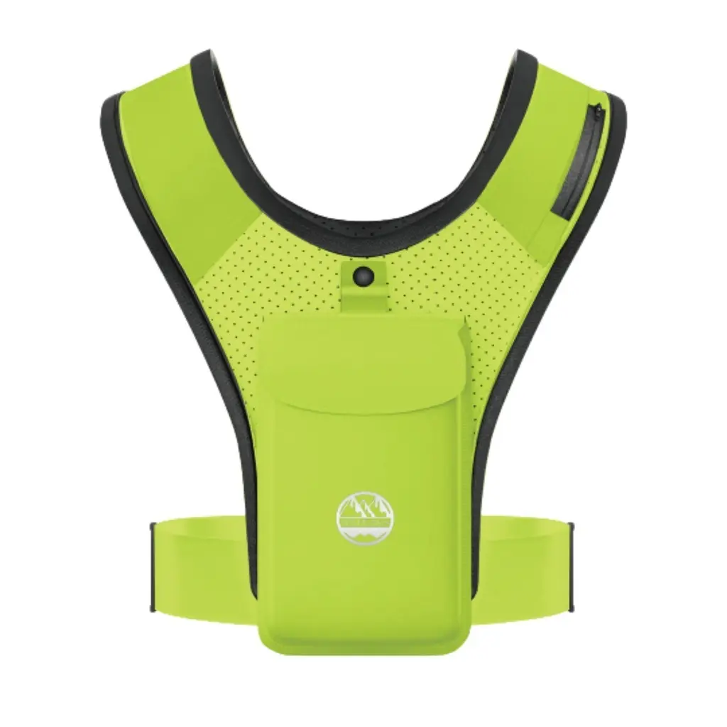 Six Peaks Unisex Jaune Running Vest With Phone Holder