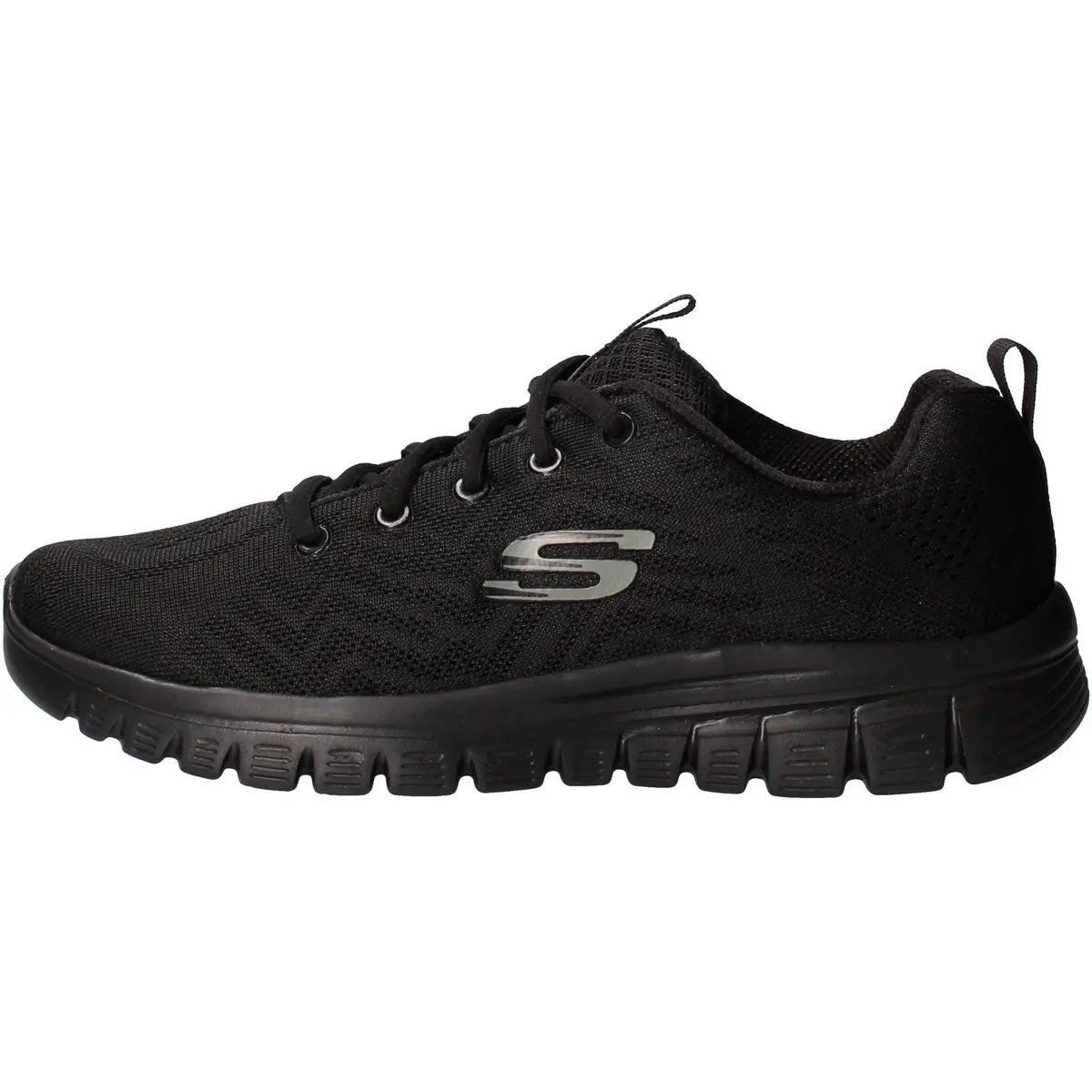 0190872053256 - Skechers Graceful - Get Connected - 12615 Bbk - Sportlicher Schnürschuh in schwarz Schnürschuhe für Damen