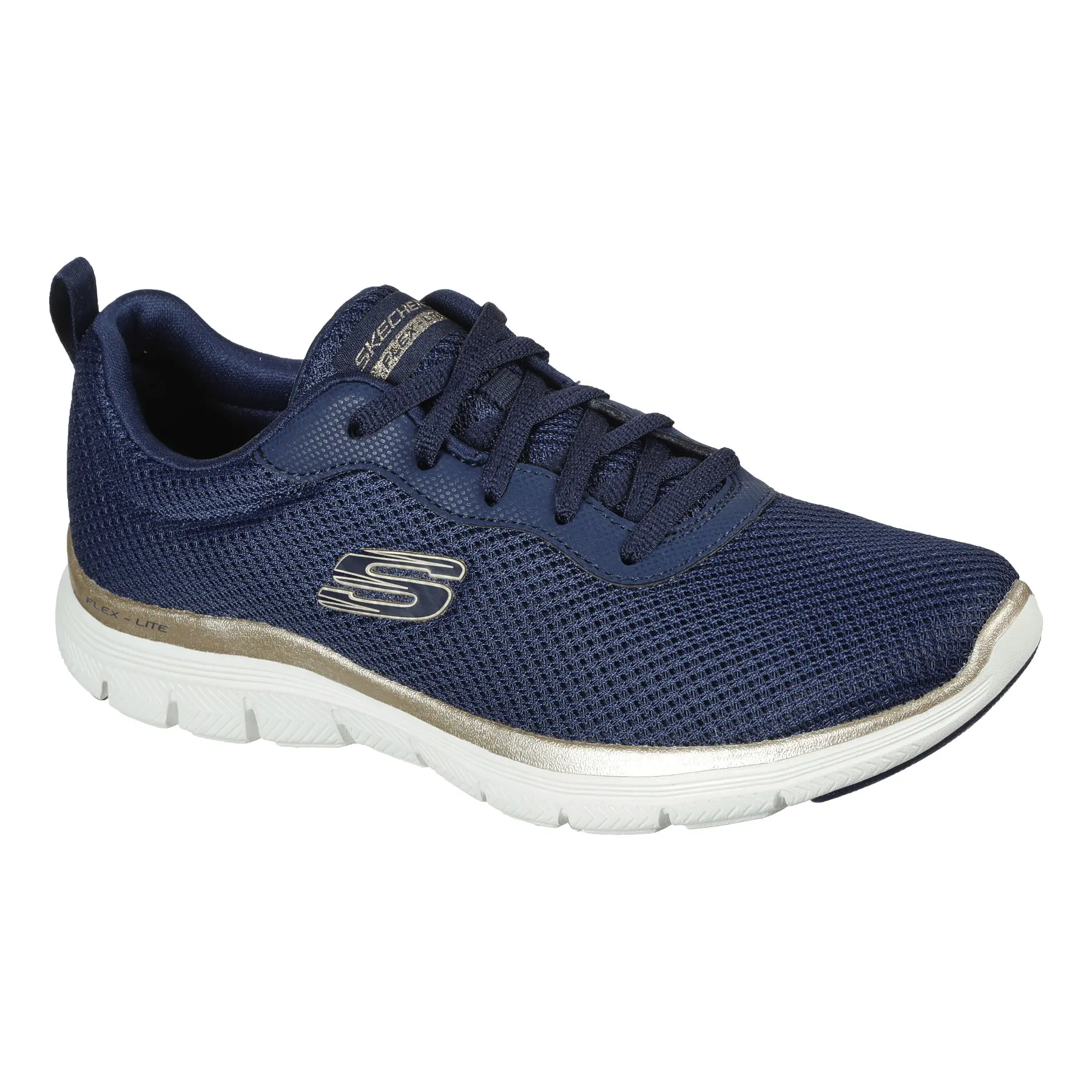 0195204443002 - Skechers Sneaker Flex Appeal in blau Sneaker für Damen