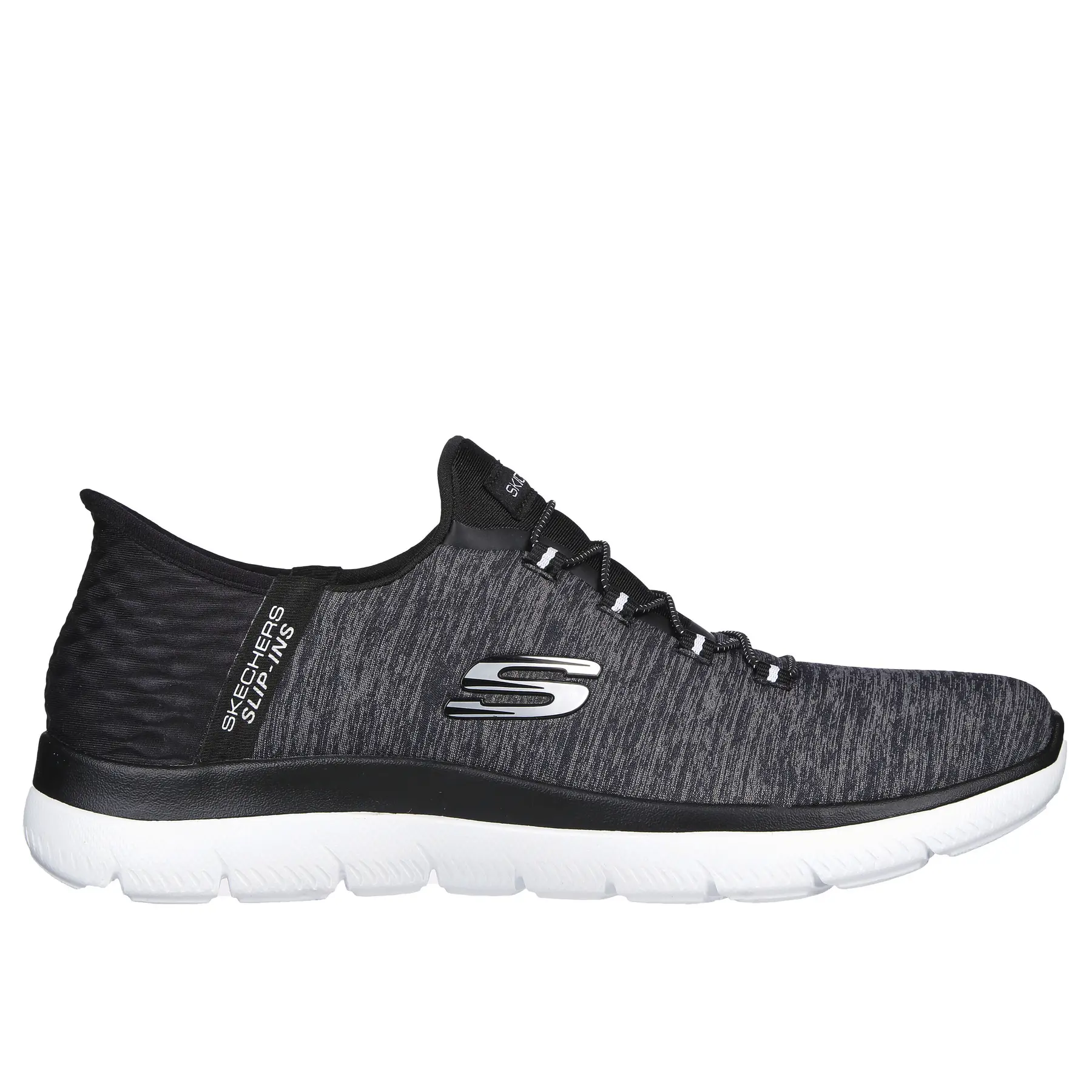 0196642549431 - SKECHERS® Summits_dazzling_haze Sneaker Deko-Schnürung Logo-Details für Damen schwarz 36