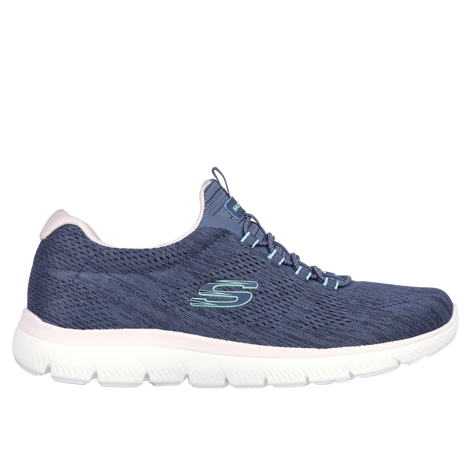 0196989501123 - SKECHERS® Sneaker Summits - Fun Flair Memory-Foam für Damen blau 36