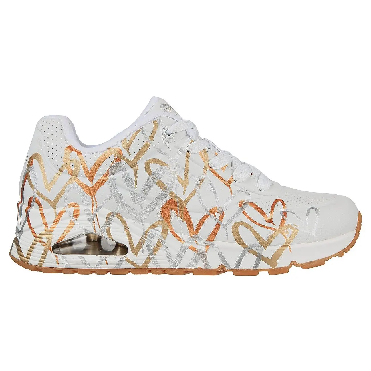 0195969779705 - Sneaker mit ikonischem Design uno metallic love Damen Skechers 0195969779705 - Sneaker mit ikonischem Design uno metallic love Damen Skechers