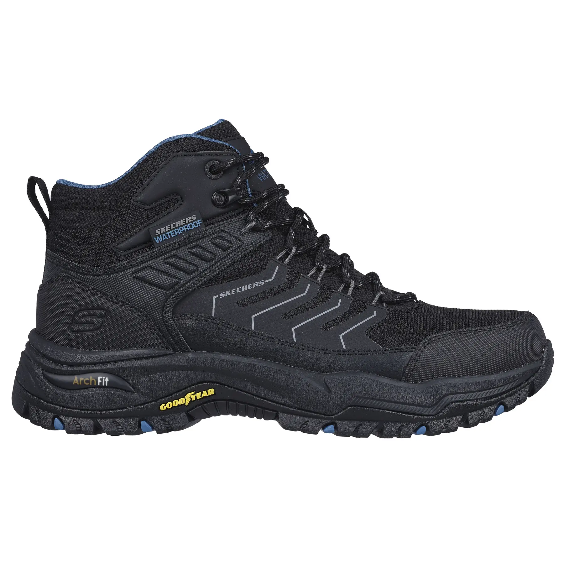 Skechers Arch Fit Dawson-Raveno 204634-BLK, Mannen, Zwart, Trekkingschoenen