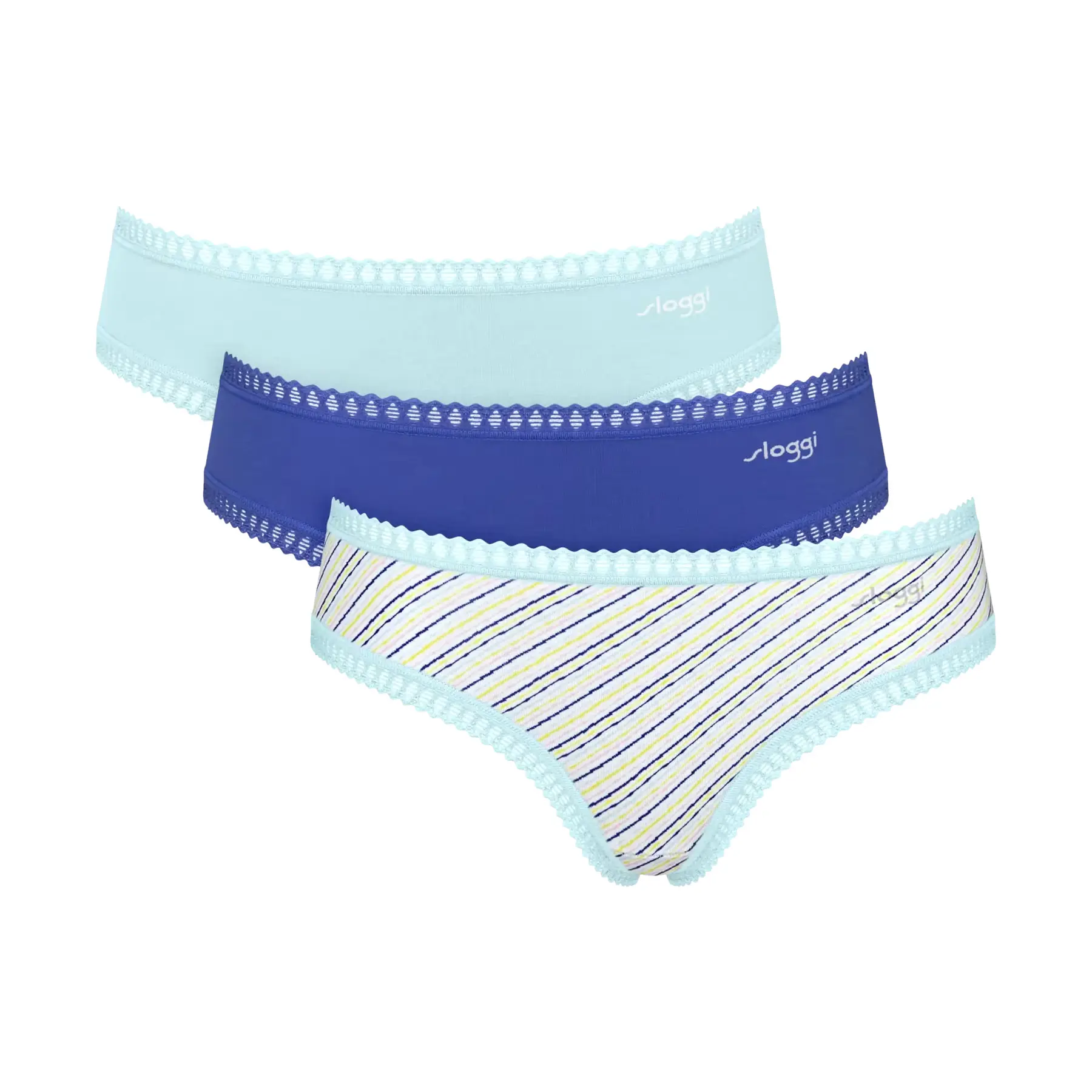 Sloggi Women's Bleu Panties Go Crush Hipster (X3)