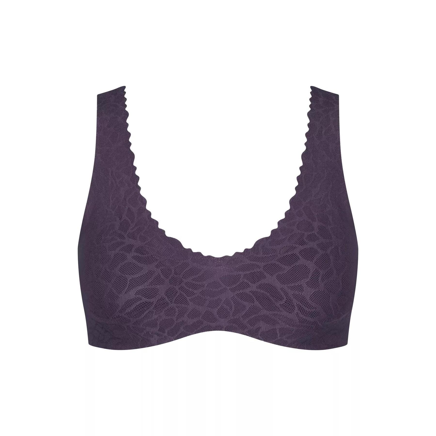 7610875712521 - sloggi - Bralette - Eggplant XS - sloggi Zero Feel Lace - Unterwäsche für Frauen