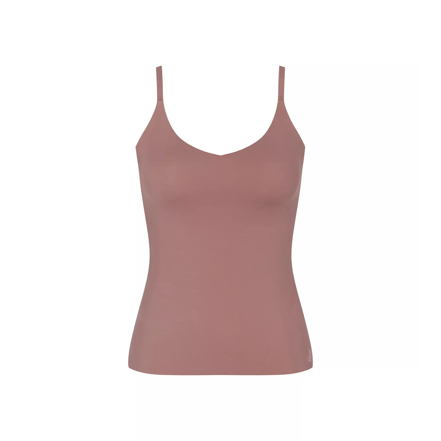 7611358977864 - sloggi - Unterhemd mit Spaghettiträgern - Rose Brown 000S - sloggi Zero Feel - Unterwäsche für Frauen