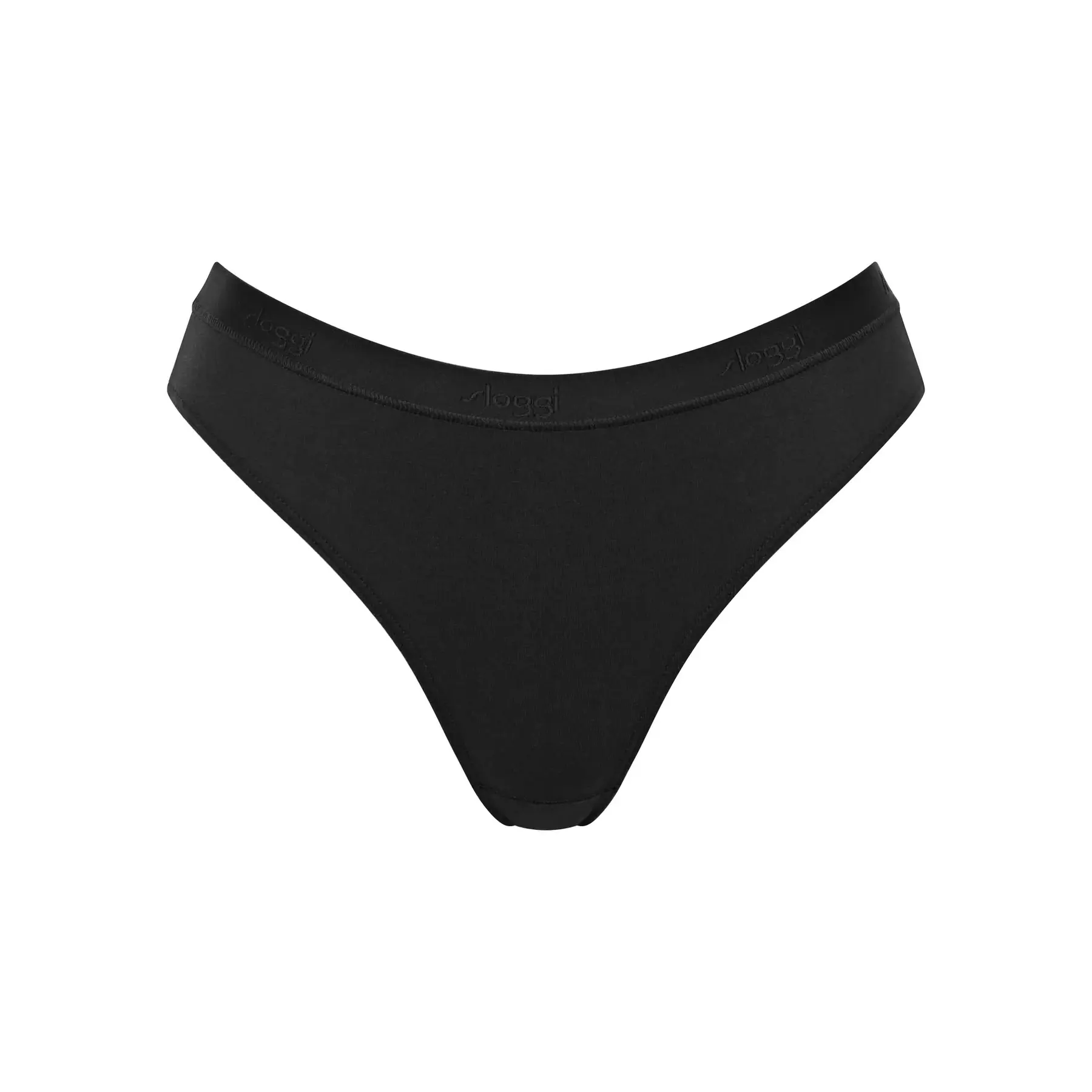 7611358850365 - sloggi - Slip mit hohem Beinausschnitt - Black 00XS - sloggi Go Casual - Unterwäsche für Frauen