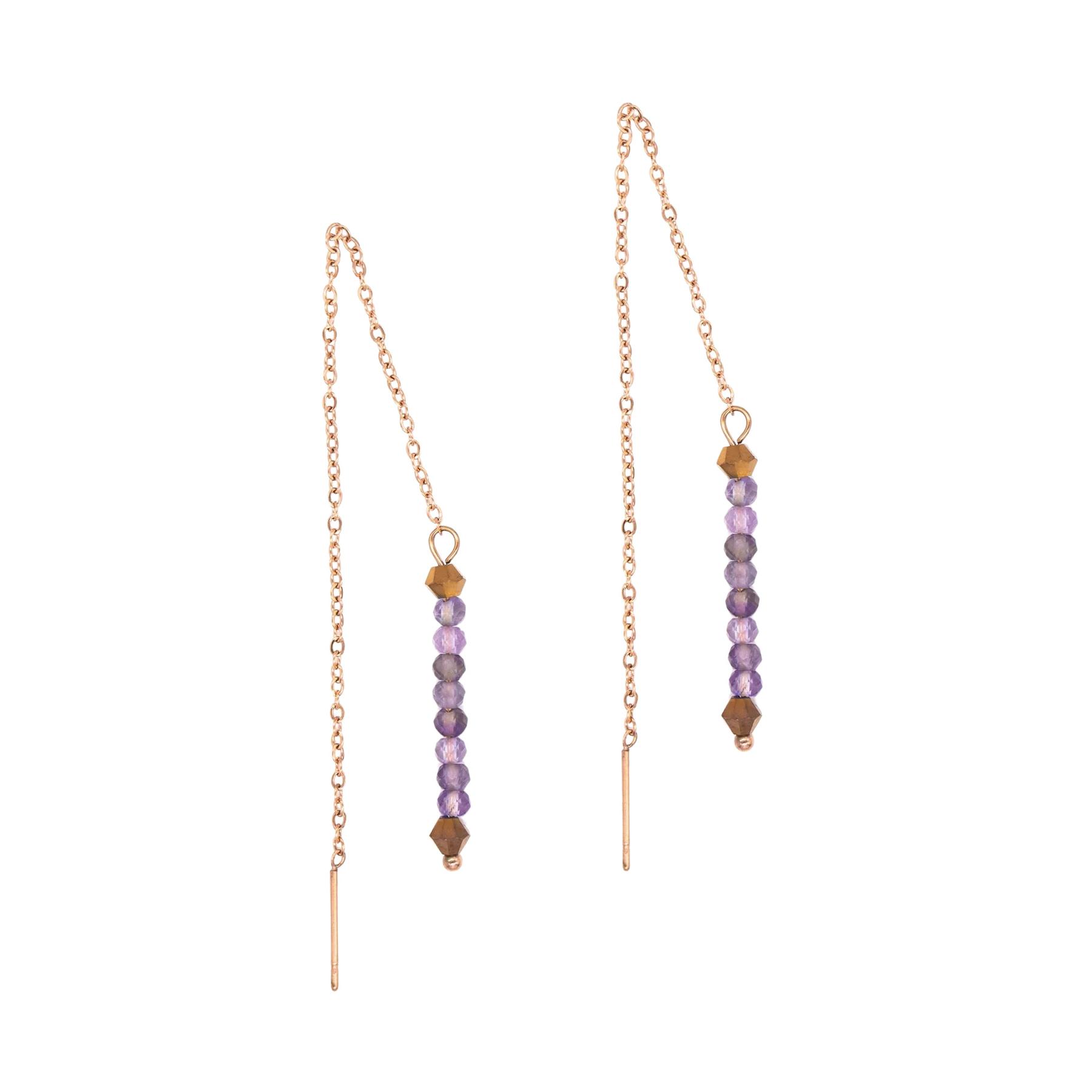 3760341190774 - Hängende Ohrringe aus Amethyst für Damen Lumia 3760341190774 - Hängende Ohrringe aus Amethyst für Damen Lumia