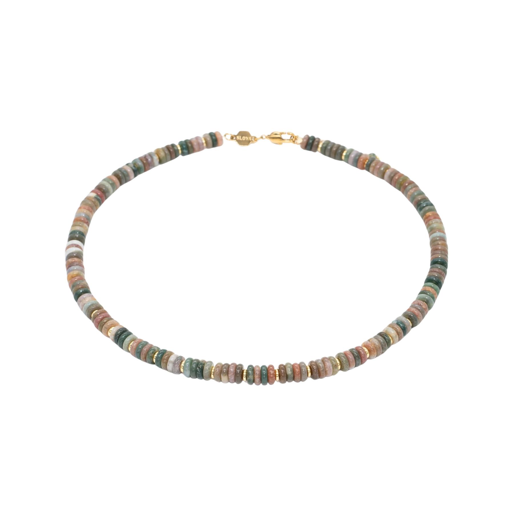 3760341193225 - Halskette aus indischen Achatsteinen für Frauen Blima