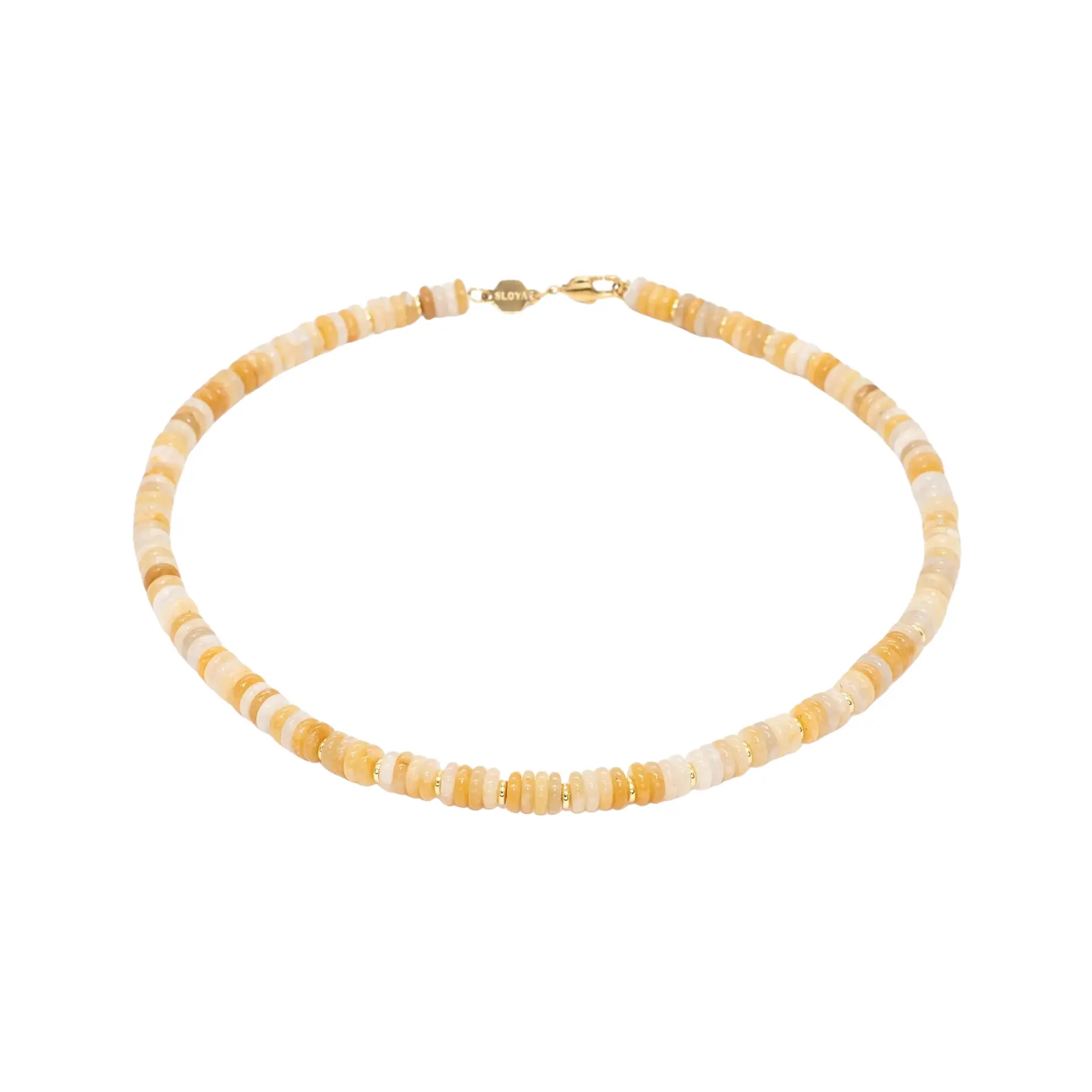 3760341193232 - Gelber Jade-Halsband für Frauen Blima 3760341193232 - Gelber Jade-Halsband für Frauen Blima