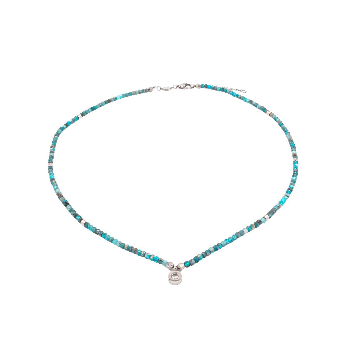 3760341190453 - Apatitstein-Halskette für Damen Lumia