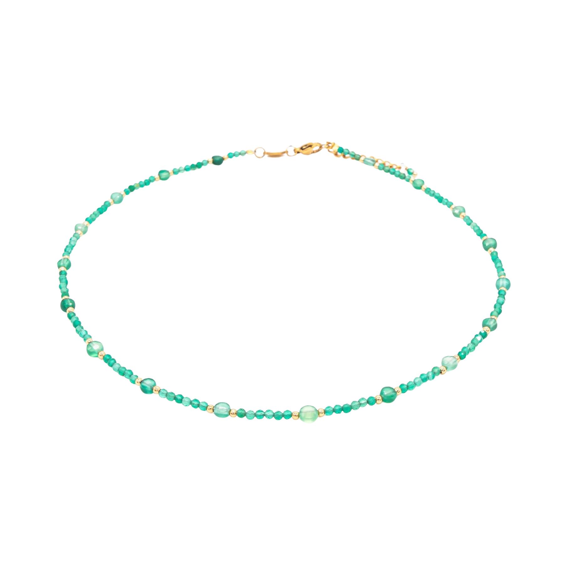 3760341190972 - Grüner Achatstein-Python für Damen Paloma