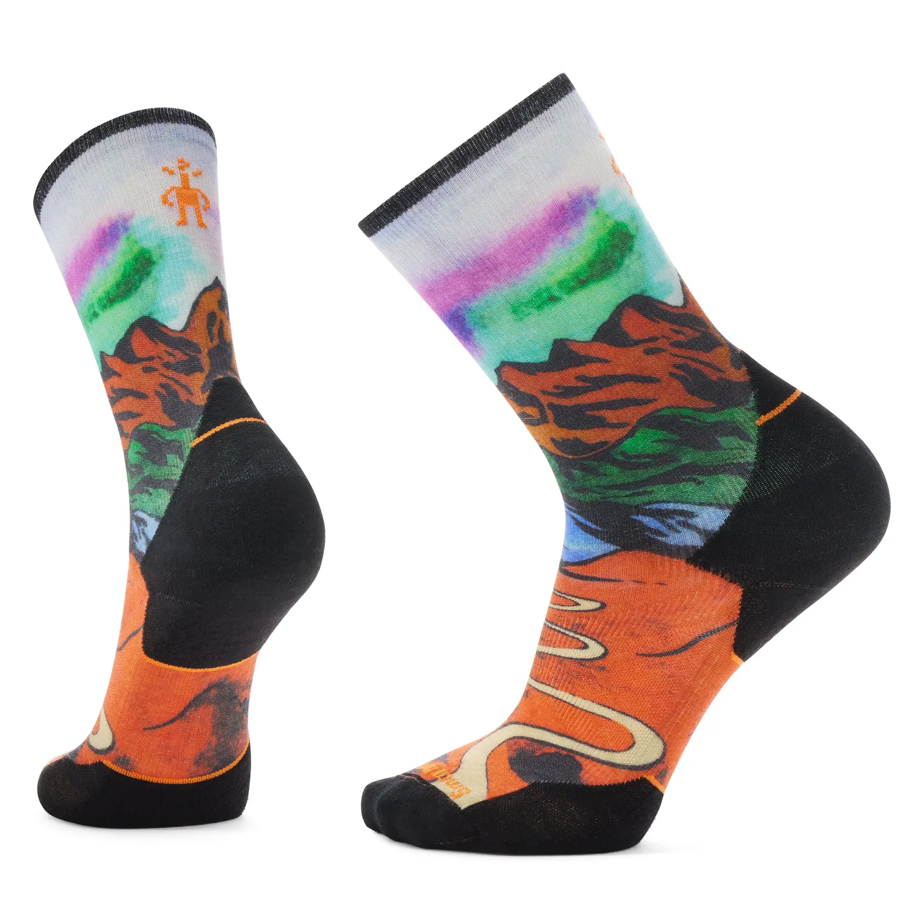 Socken Smartwool Targeted Cushion Singletrack Print Crew