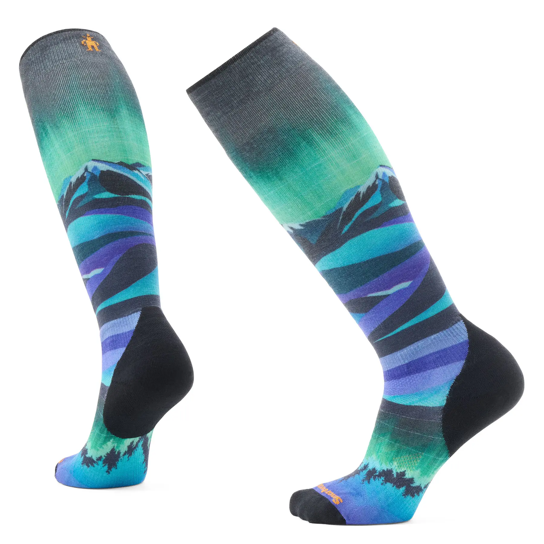 Damen Ski Socken Smartwool Targeted Cushion Compression Print OTC