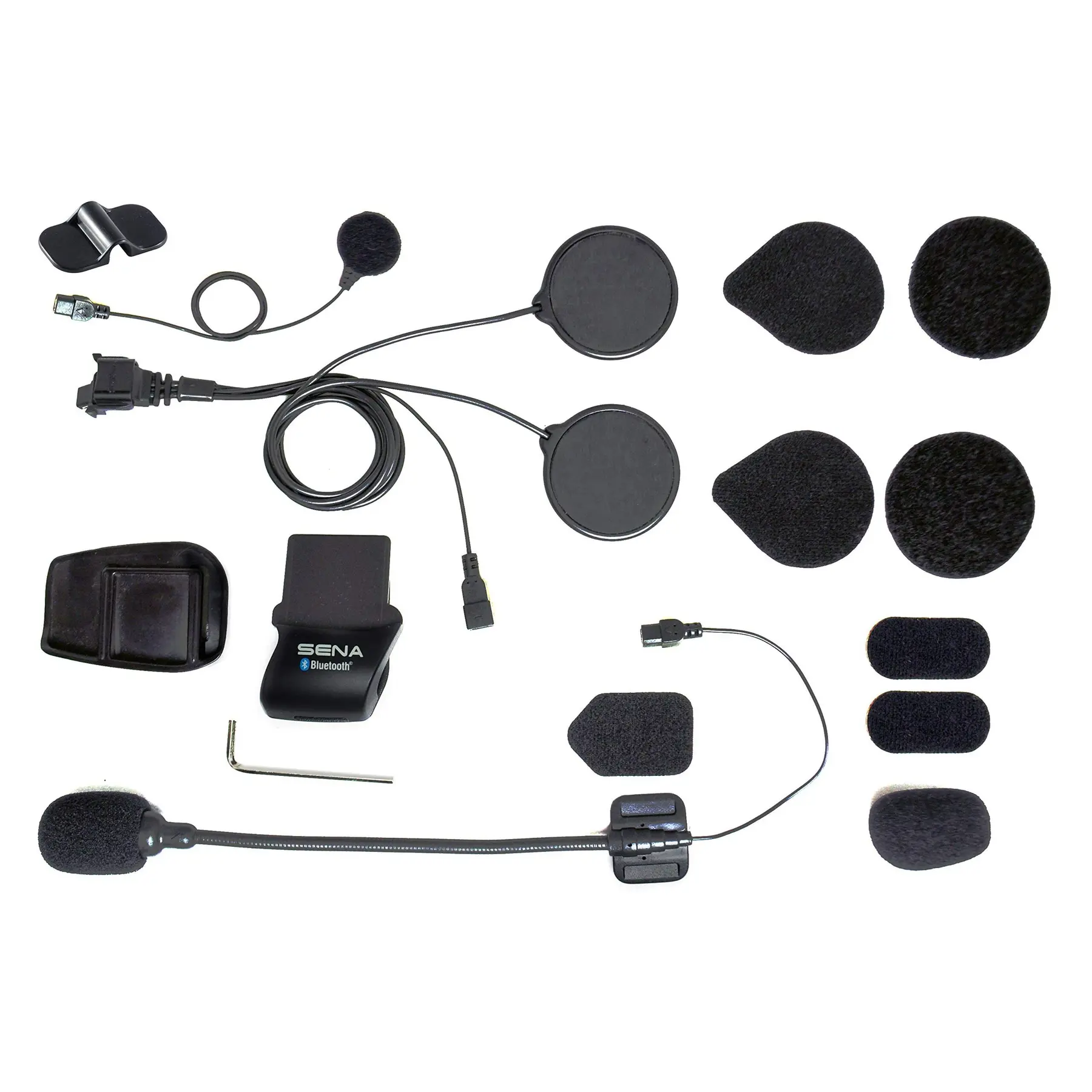 Bluetooth-Motorradsprechanlage Sena pince, micro, oreillettes pour SMH5/SMH5FM/SPH10