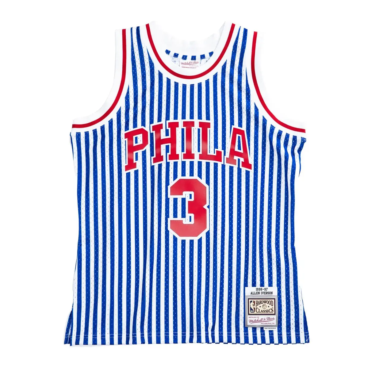 0194582206735 - Maillot NBA Philadelphia 76ers Striped Allen Iverson