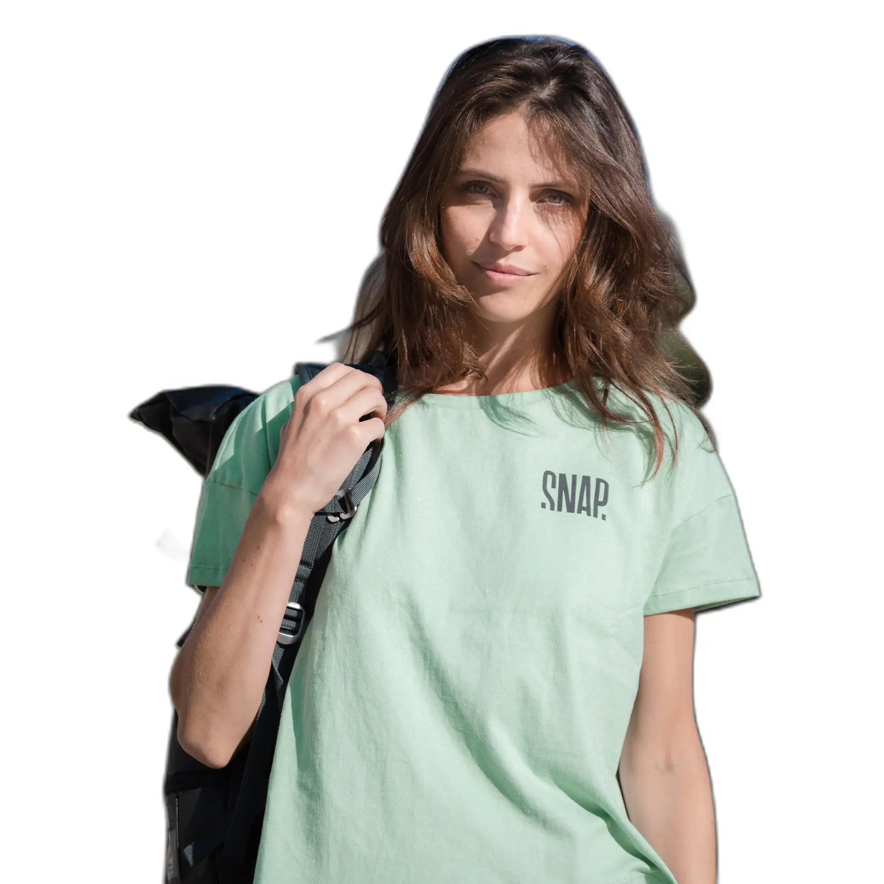 T-Shirt Crop Top Damen Snap Climbing