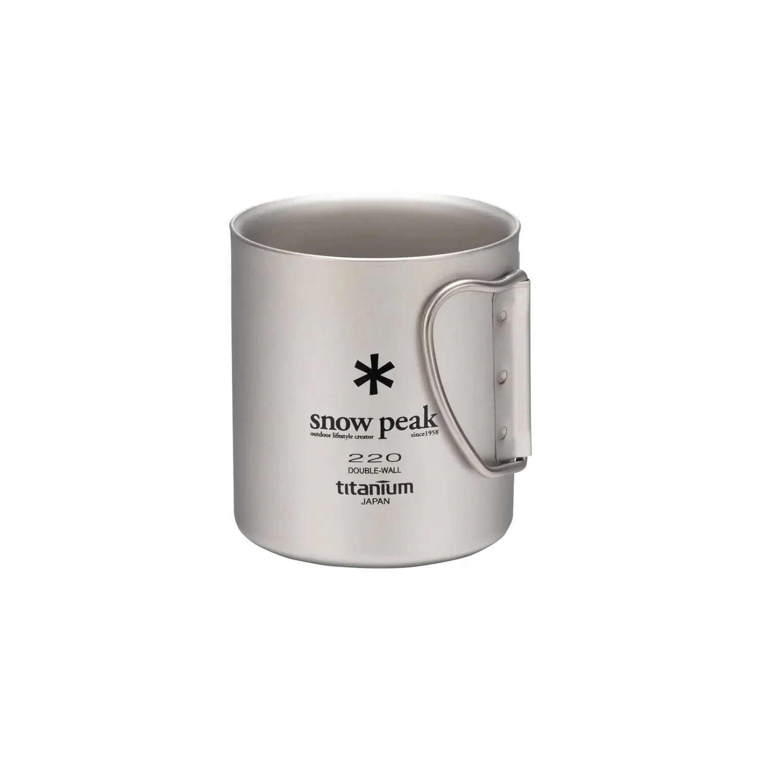 Snow Peak Mug En Titane Double Paroi Snow Peak 220