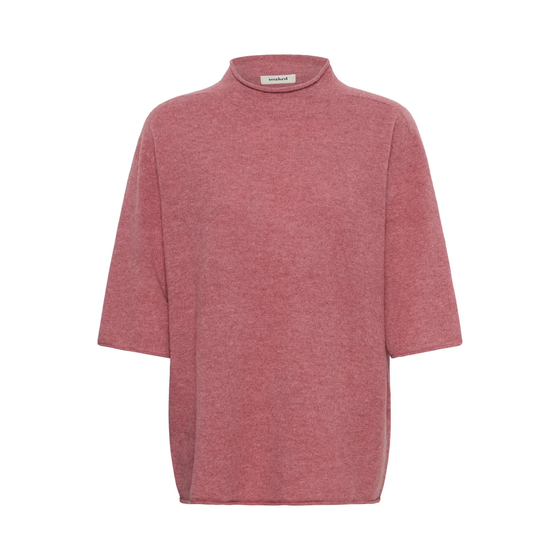Soaked In Luxury Women's Rouge Rollneck Pullover Slsida