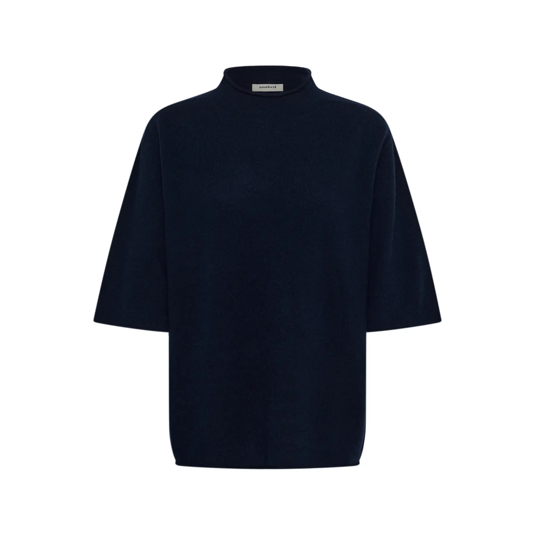 Soaked In Luxury Women's Bleu Rollneck Pullover Slsida