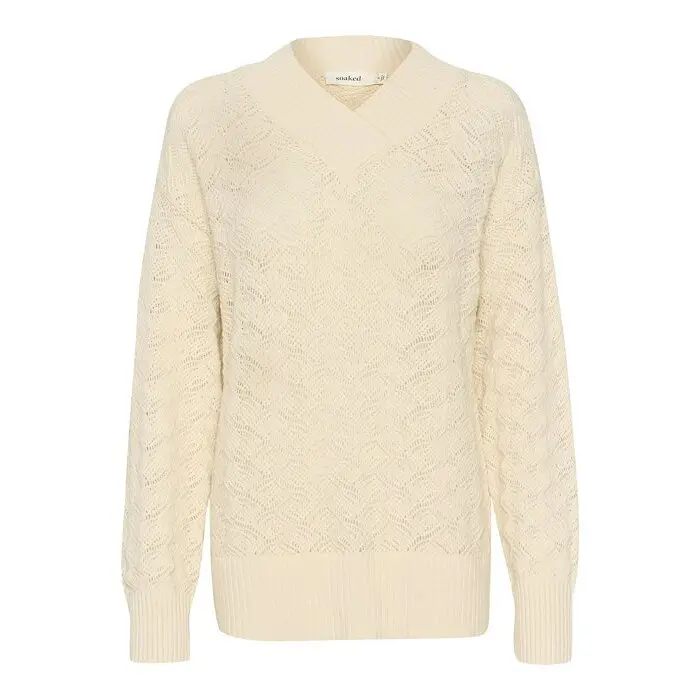 5715374773065 - Damen V-Ausschnitt Pulli Musling